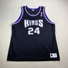 Sacramento Kings NBA Chris Webber Jersey Mens XL White Purple Black Reebok