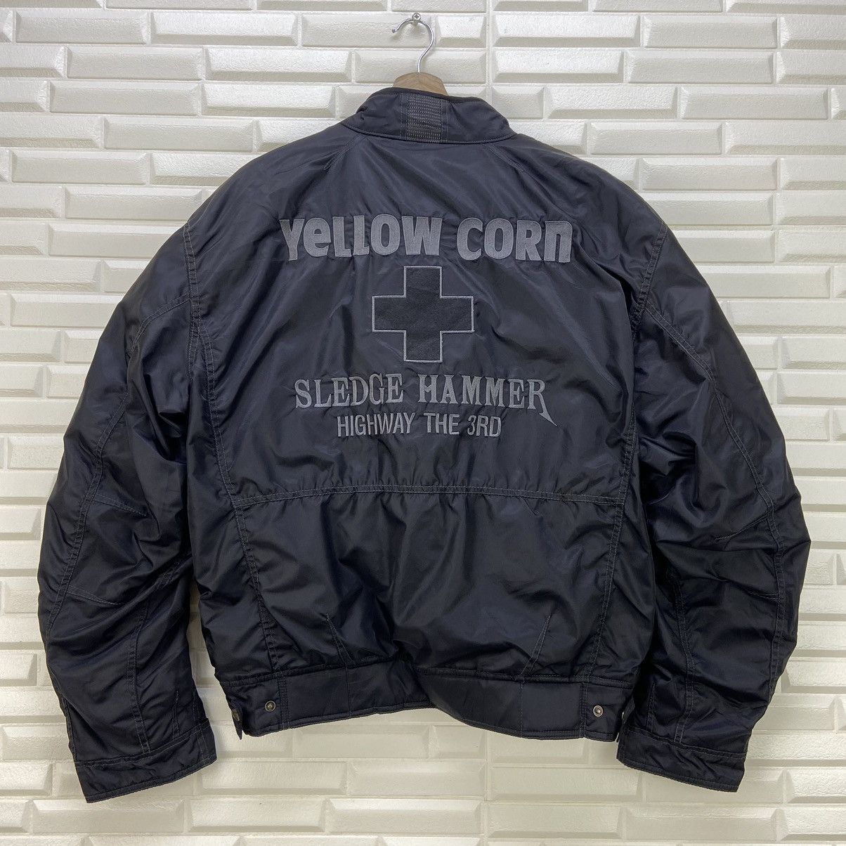 YELLOW CORN Vtg Yellow Corn Sledge Hammer Highway The 3rd Bomber Style Size US M / EU 48-50 / 2 - 2 Thumbnail