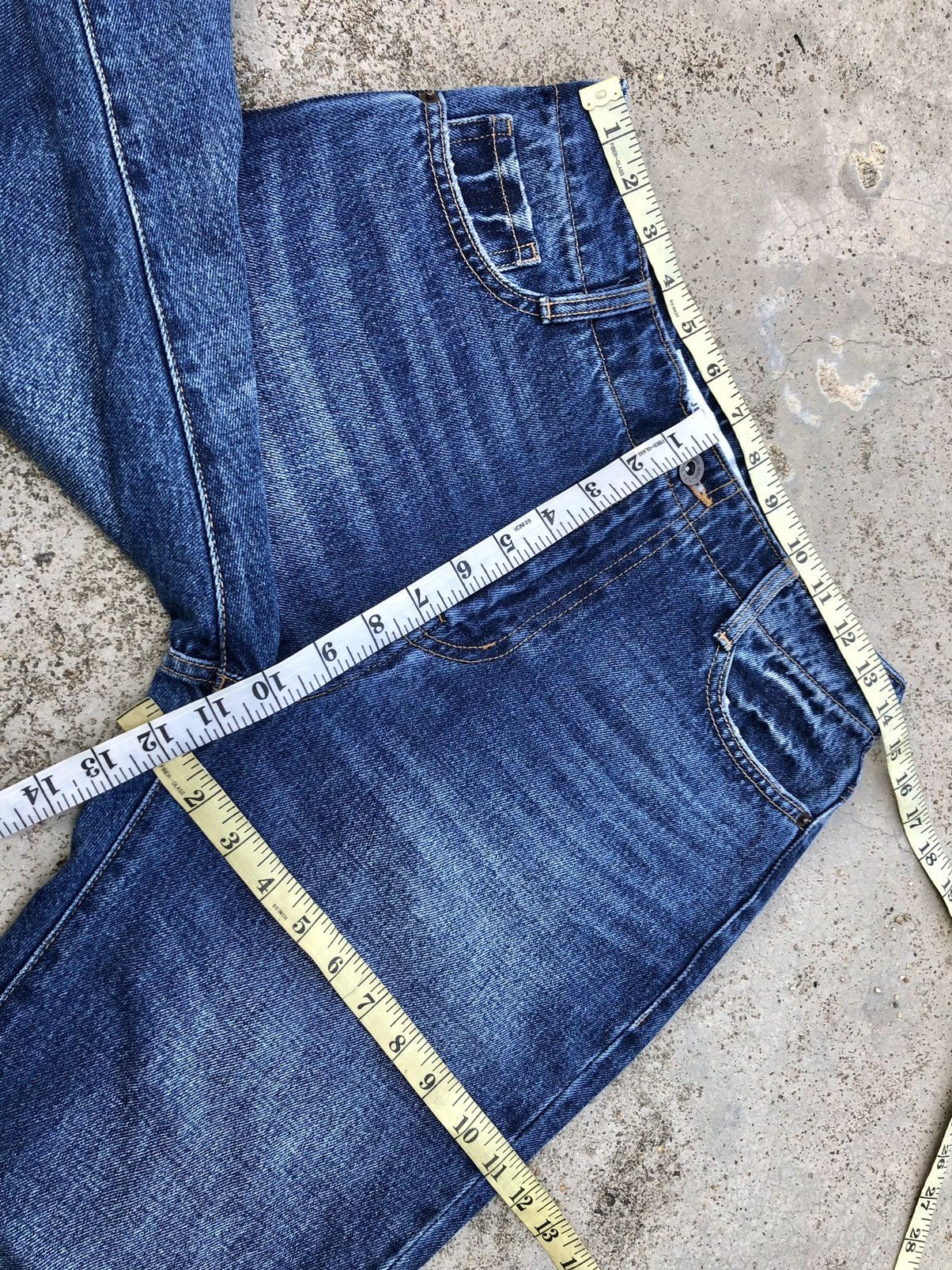 Japanese Brand RECONSTRUCTED FLARE DENIM BY NIKO AND JAPAN Size 28" / US 6 / IT 42 - 6 Thumbnail