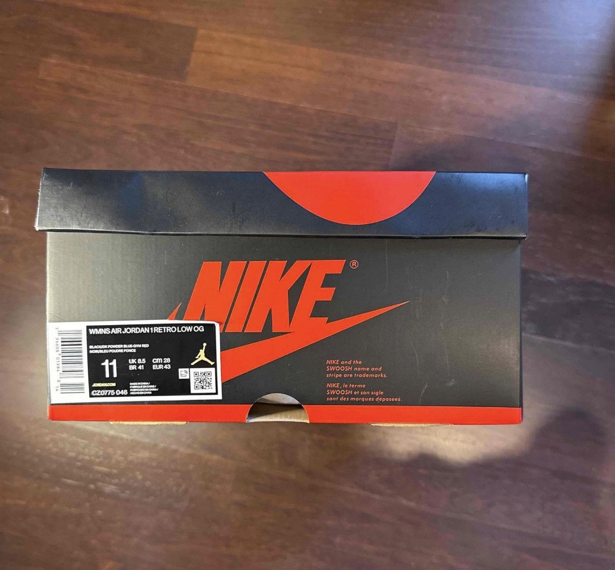 Jordan Brand WMNS Jordan 1 Retro Low OG NC to Chi CZ0775-046 Black 2023 Size US 11 / IT 41 - 7 Thumbnail