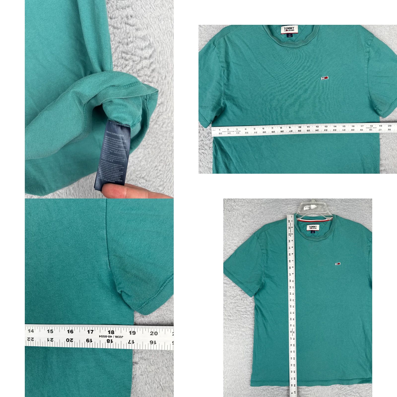 Tommy Hilfiger Tommy Hilfiger Jeans Shirt Adult Small Blue Short Sleeve Crew Neck 100% Cotton Size US S / EU 44-46 / 1 - 8 Thumbnail