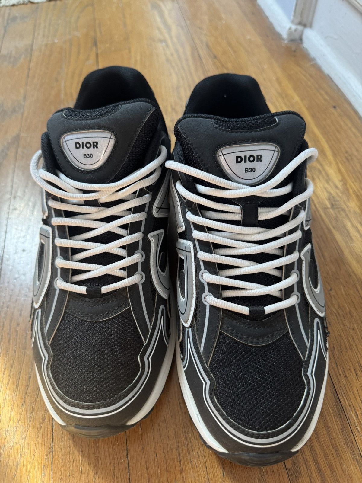 Pre-owned Dior B30 Black An White Size 43 Shoes
