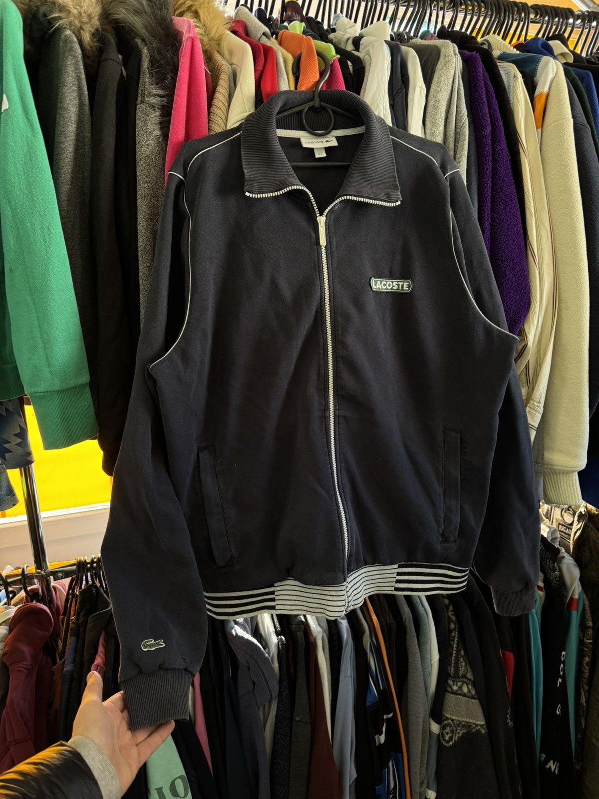Lacoste 🐊 RARE Vintage Lacoste Zip Active Olimpian Sweatshirt Y2K Size US L / EU 52-54 / 3 - 1 Thumbnail