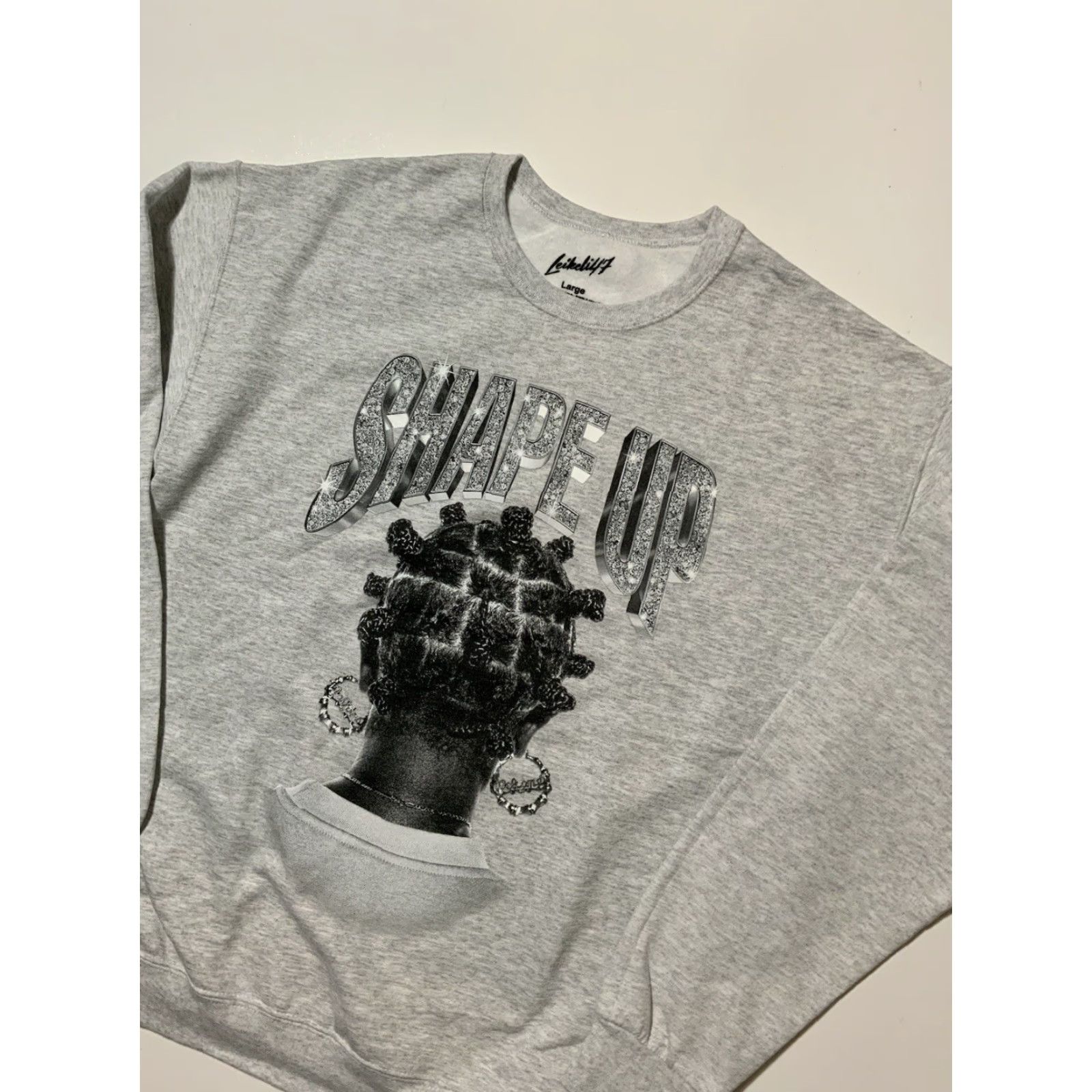 Vintage VINTAGE Leikeli47 Shape Up Concept Album Trilogy Hip Hop Official Merch Sweatshirt Sz. L Gray Pullover Mens L Size US L / EU 52-54 / 3 - 4 Thumbnail