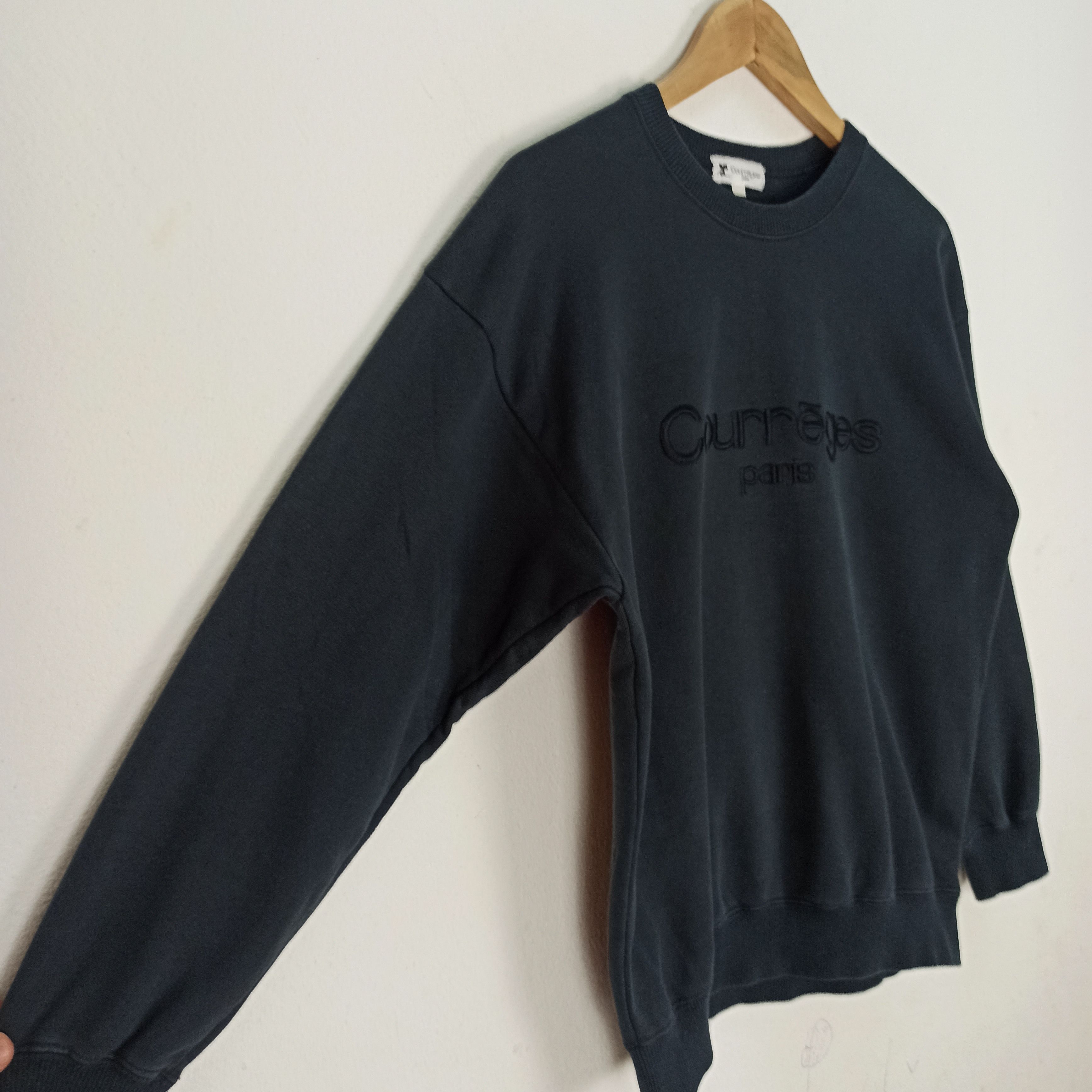 Courreges Vintage Courreges Paris Big Logo Sweatshirt Size US M / EU 48-50 / 2 - 3 Thumbnail