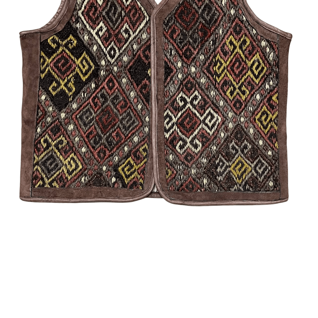 Leather Vintage Suede Leather Vest Buttonless Size US M / EU 48-50 / 2 - 3 Thumbnail