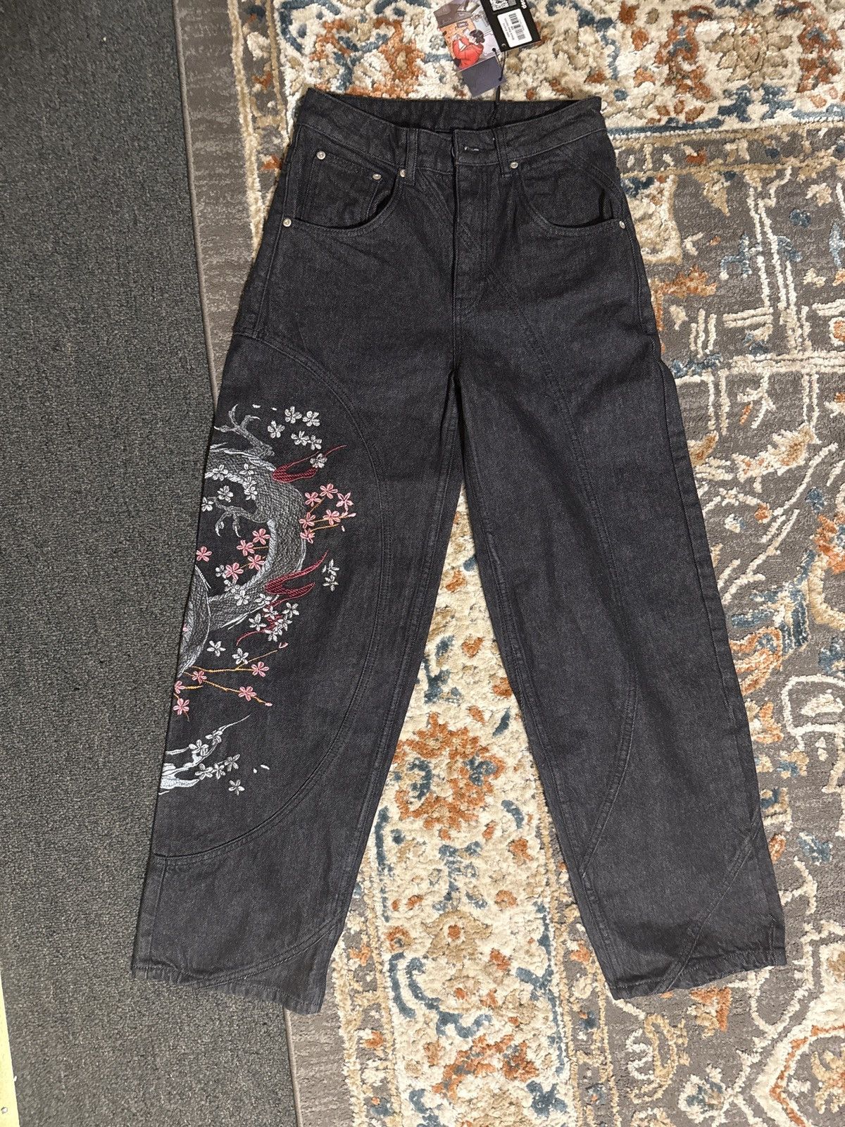 Derschutze Derschutze “Yakuza” raw denim black 02 Size US 26 / EU 42 - 2 Thumbnail