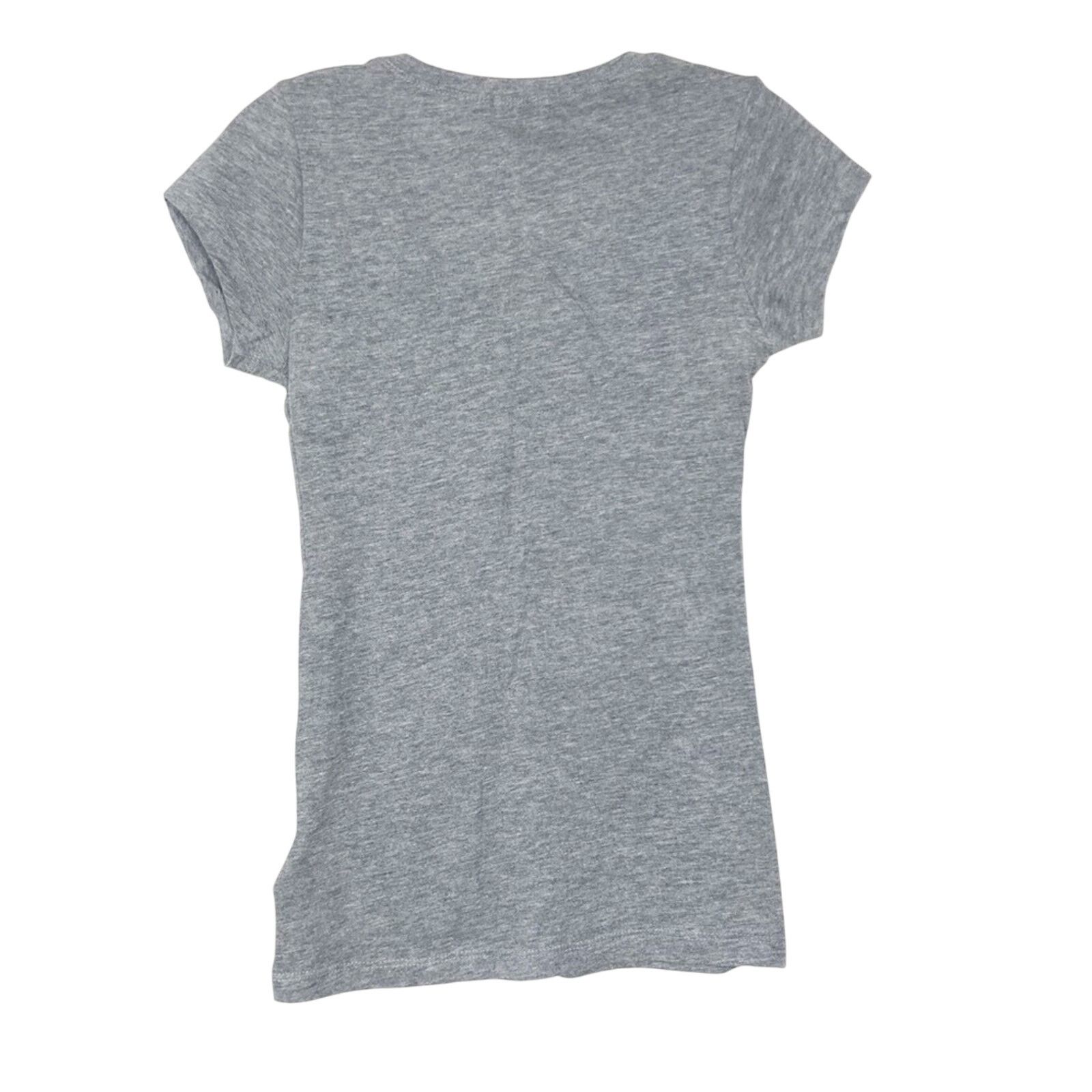 Guess Guess Love Gray Spell Out Short Sleeve T Shirt Sz XS Size XS / US 0-2 / IT 36-38 - 4 Thumbnail
