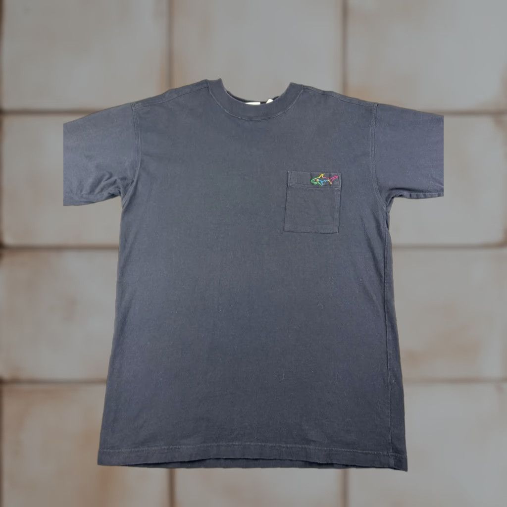 Reebok VINTAGE Greg Norman Reebok Shirt Men Black 90s Short Sleeve Graphic Print Cotton Size M Ladies? Size US M / EU 48-50 / 2 - 1 Thumbnail