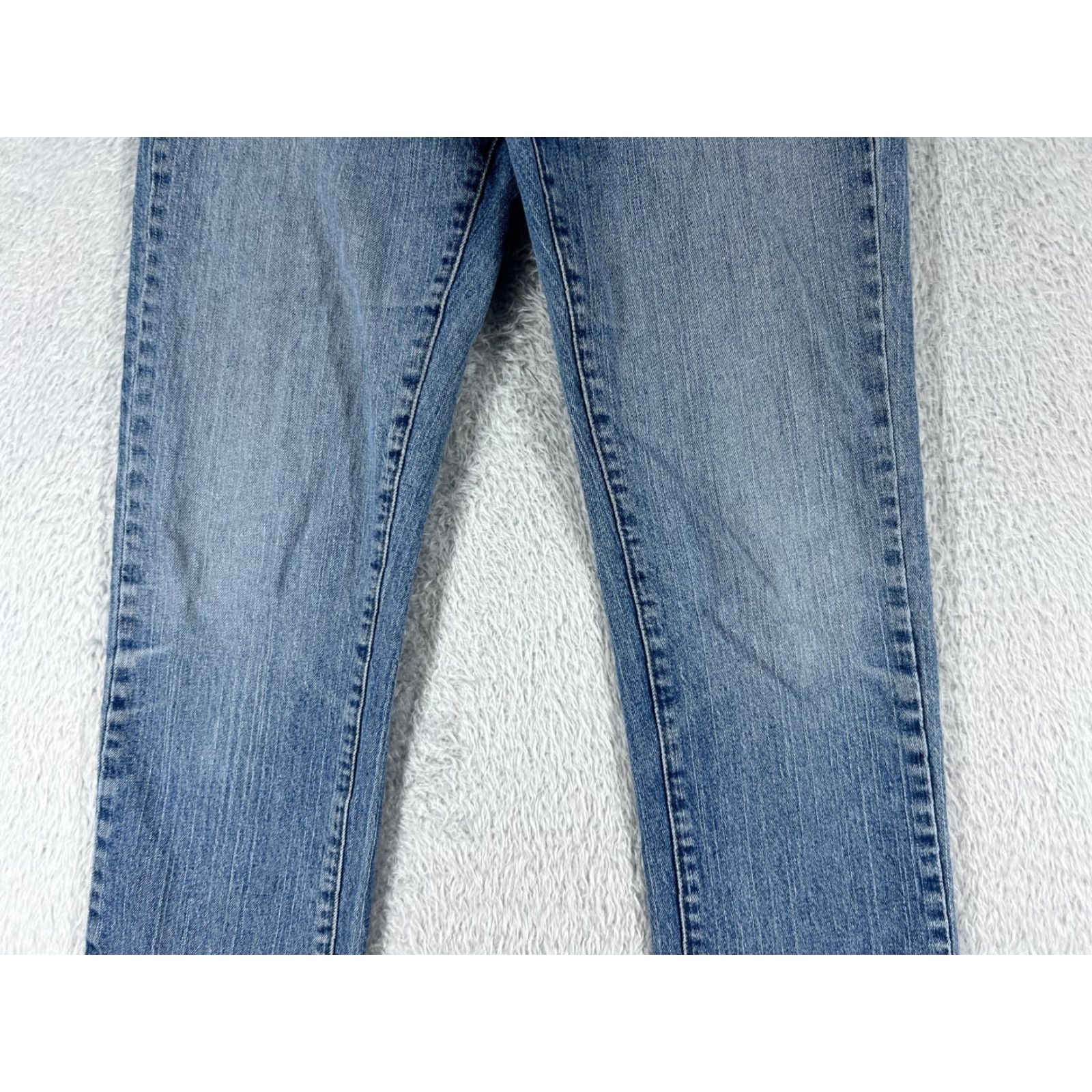 Vintage Garnet Hill Jeans Women 28 Blue Denim 28x30 Straight Mid Rise 100% Cotton Relaxed 5-Pocket Denim Jeans Women Size 28" / US 6 / IT 42 - 3 Thumbnail