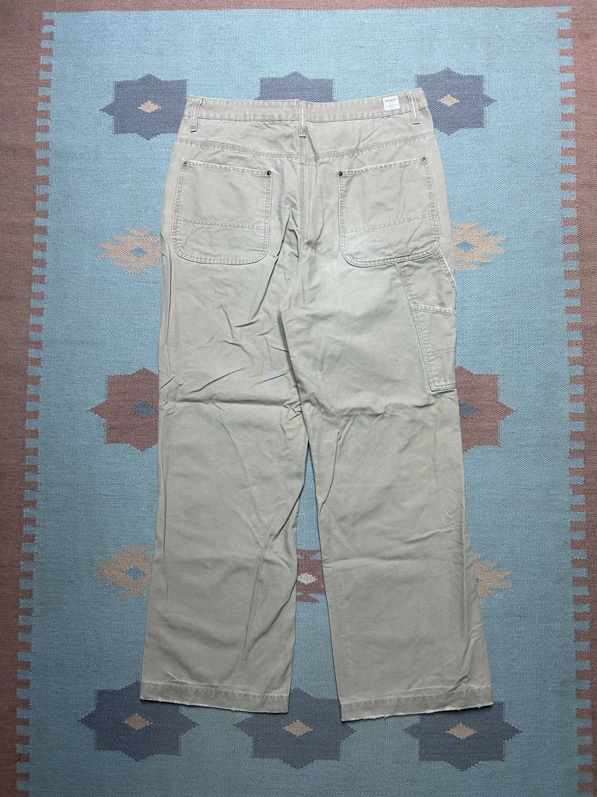 Vintage American Eagle canvas carpenter pants baggy skate y2k 34x31 Size US 34 / EU 50 - 1 Thumbnail