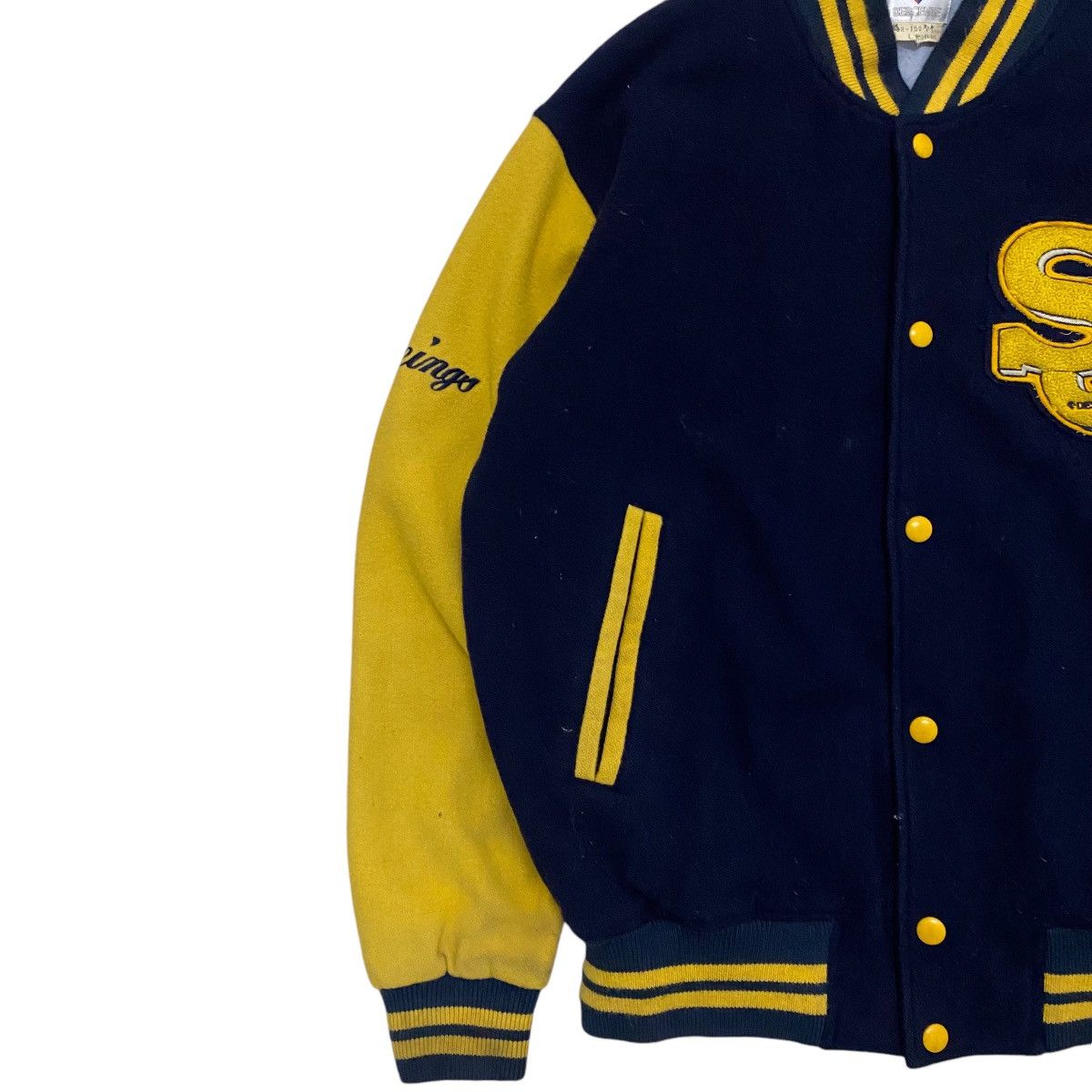 Descente × Japanese Brand × Vintage ☀️Vintage Desente wool stadium varsity jacket Size US M / EU 48-50 / 2 - 5 Thumbnail