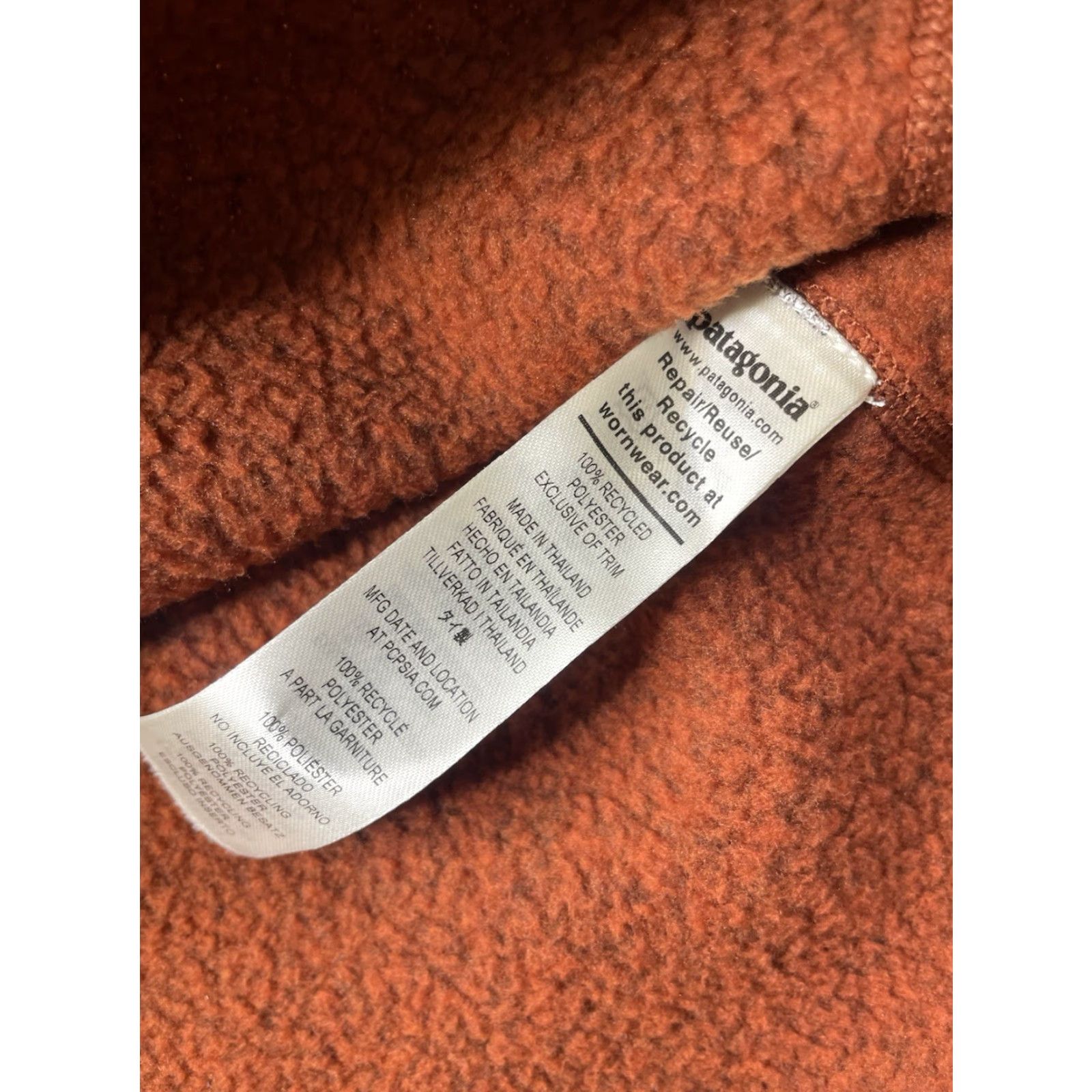 Patagonia Patagonia Better Sweater Pullover Sweater 1/4 Zip Fleece Men M Orange Blue Vintage No Size US M / EU 48-50 / 2 - 3 Thumbnail