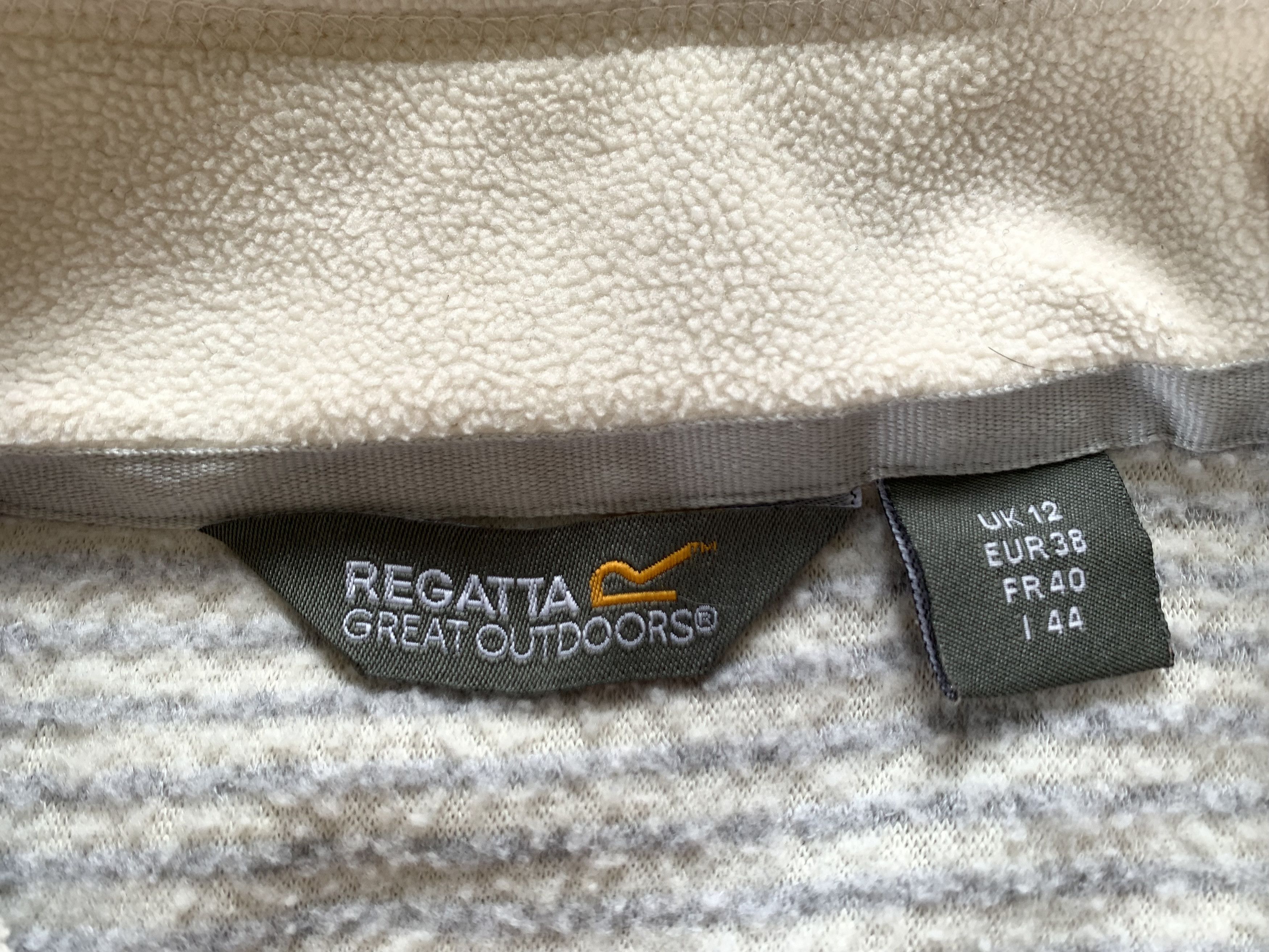 Other Regatta Outdoors Light Grey Half Zip Fleece Longsleeve Size M / US 6-8 / IT 42-44 - 6 Thumbnail