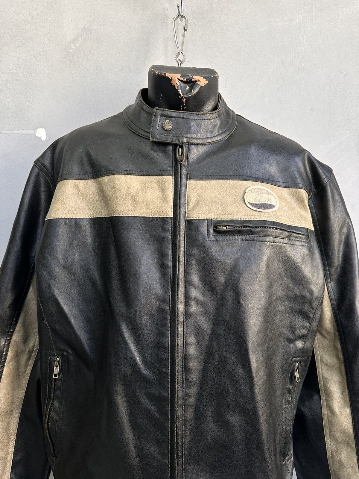 Raf Simons Vintage Leather Jacket Cropped Racing Schott Harley Davidson Size US M / EU 48-50 / 2 - 2 Thumbnail