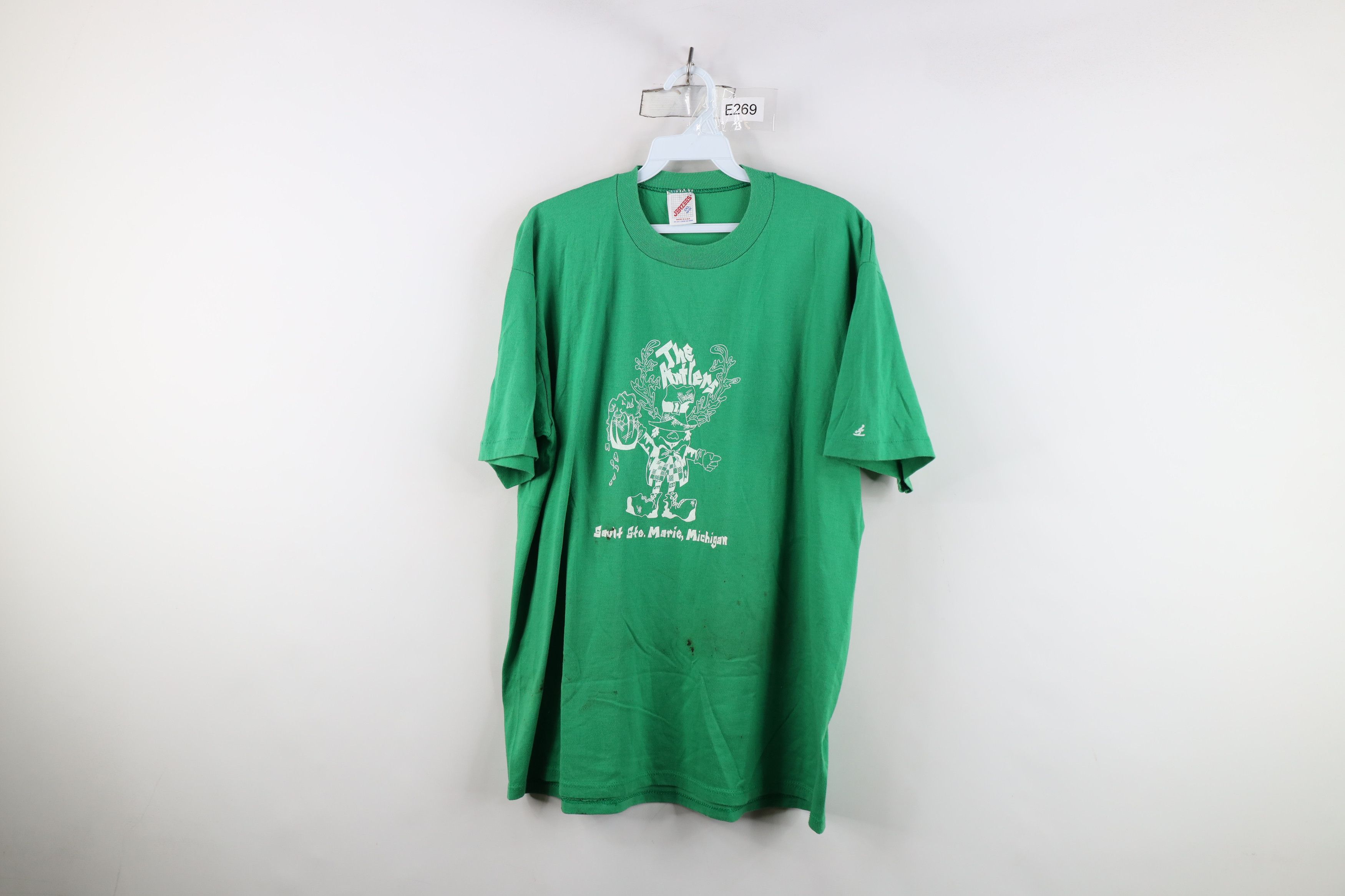 Vintage Vintage 80s 90s Antlers Bar Sault Set Marie Michigan T-Shirt Size US XXL / EU 58 / 5 - 1 Thumbnail
