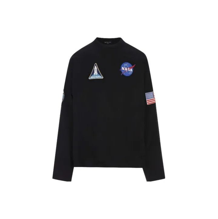 Balenciaga Balenciaga NASA Print Long Sleeve T-Shirt Size US S / EU 44-46 / 1 - 1 Thumbnail