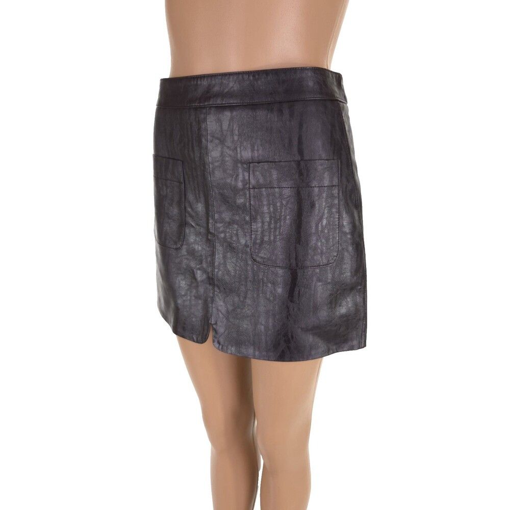 Other Drae Low-Rise Miniskirt Size S Brown Crinkle $300 Size 28" / US 6 / IT 42 - 5 Thumbnail