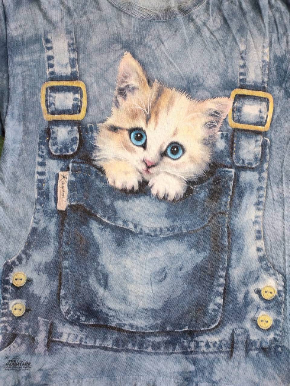 The Mountain 2002 The Mountain T Shirt Tie Dye Cat Kitten 20.5/28 Size US L / EU 52-54 / 3 - 2 Thumbnail