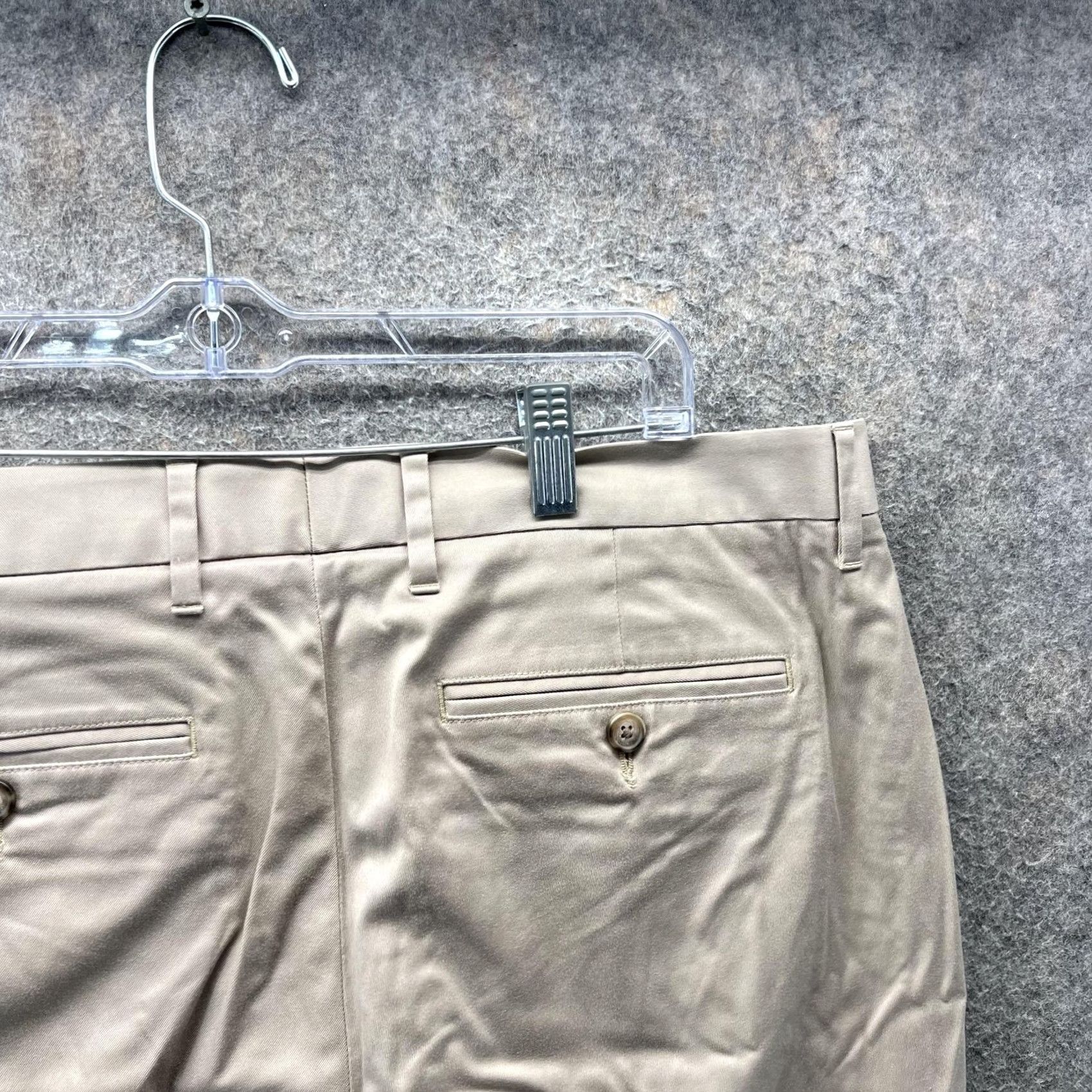 Bonobos Bonobos Pants Mens 35x30 Tan Slim Chino Flat Front Stretch Casual Khaki Shirt? Size US 35 - 3 Thumbnail