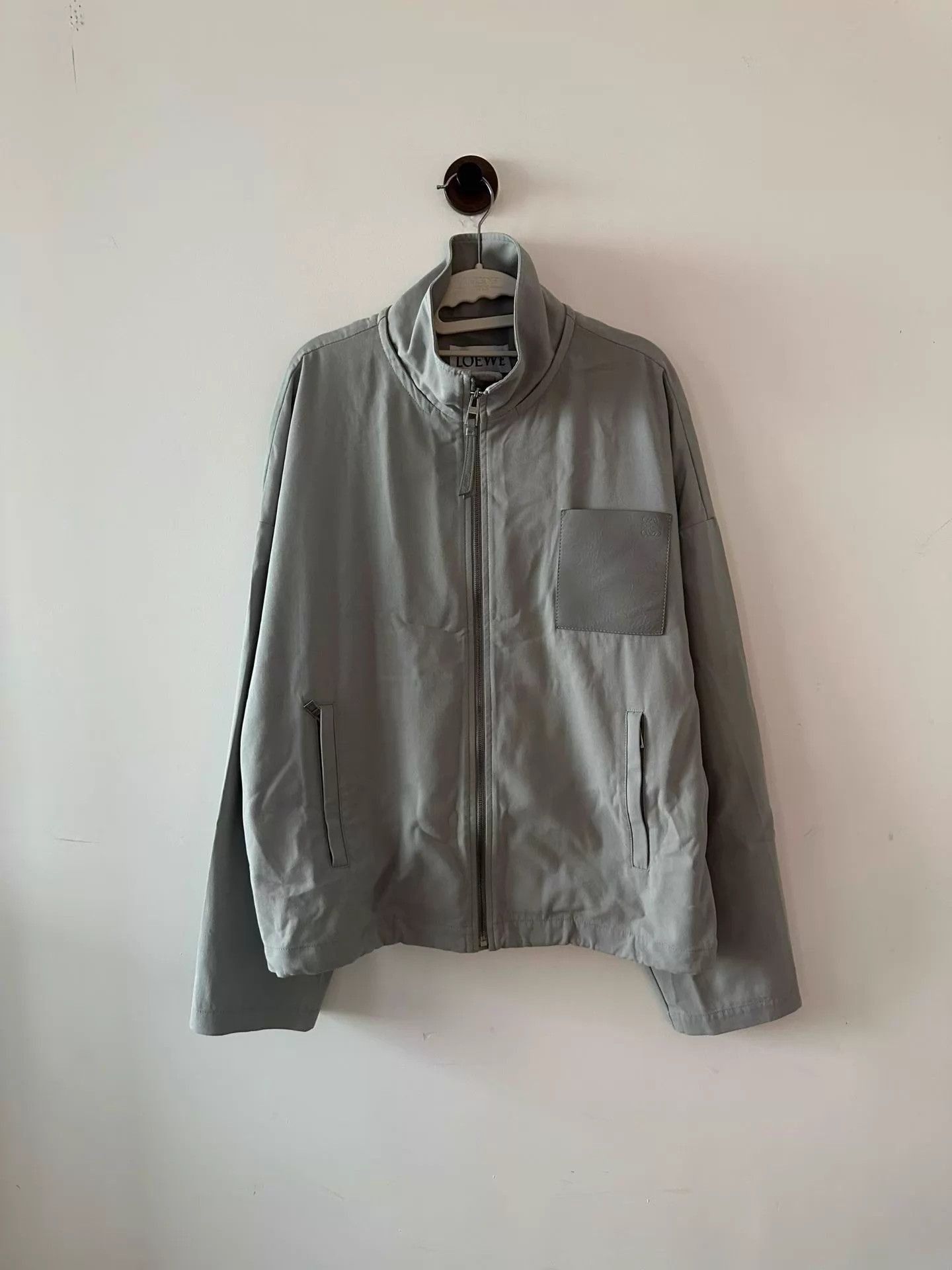 Loewe Gray Zip-Front Light Jacket Size M Size US M / EU 48-50 / 2 - 1 Thumbnail