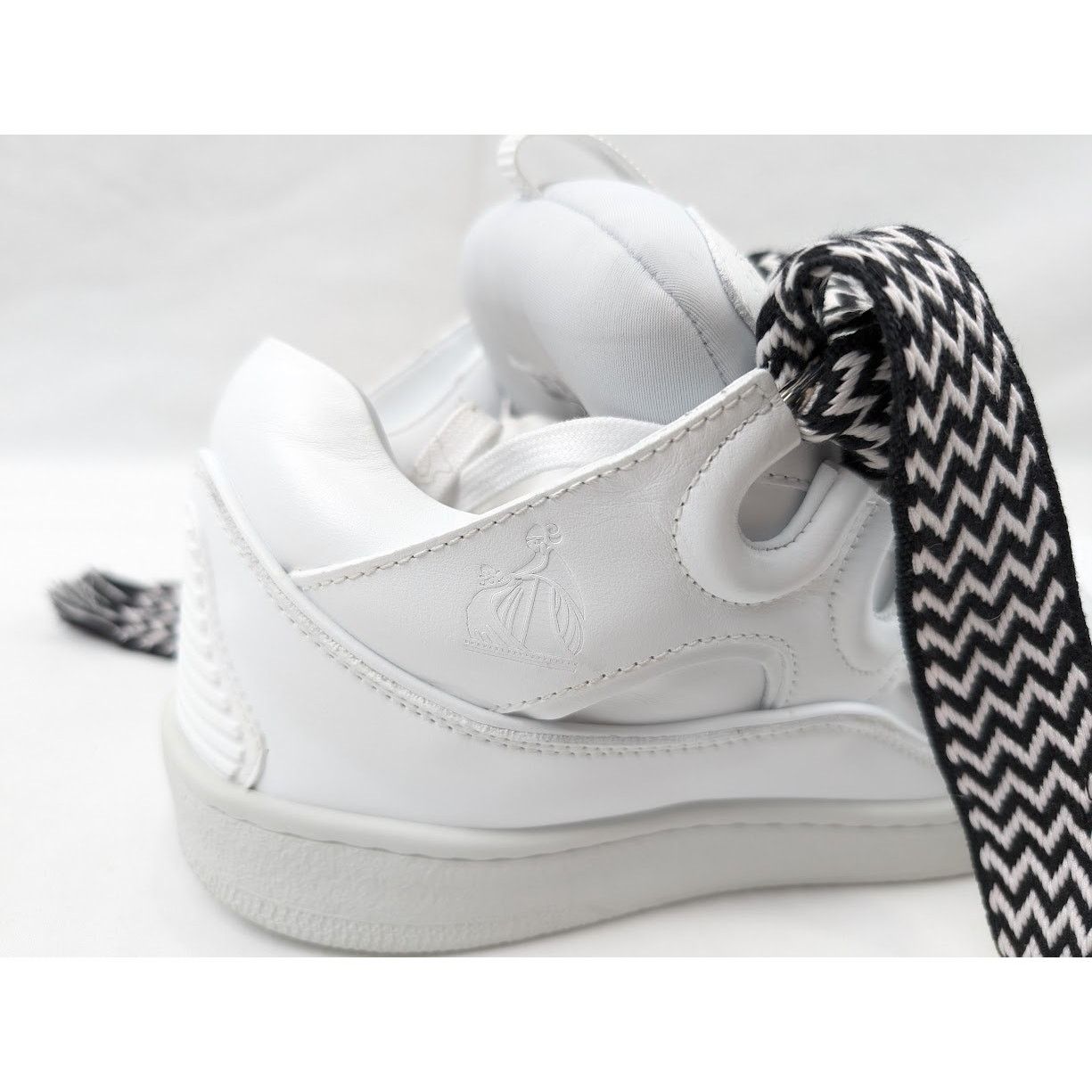 Lanvin o1rshd1 Curb Sneakers in White/Black Size US 10 / EU 43 - 5 Thumbnail