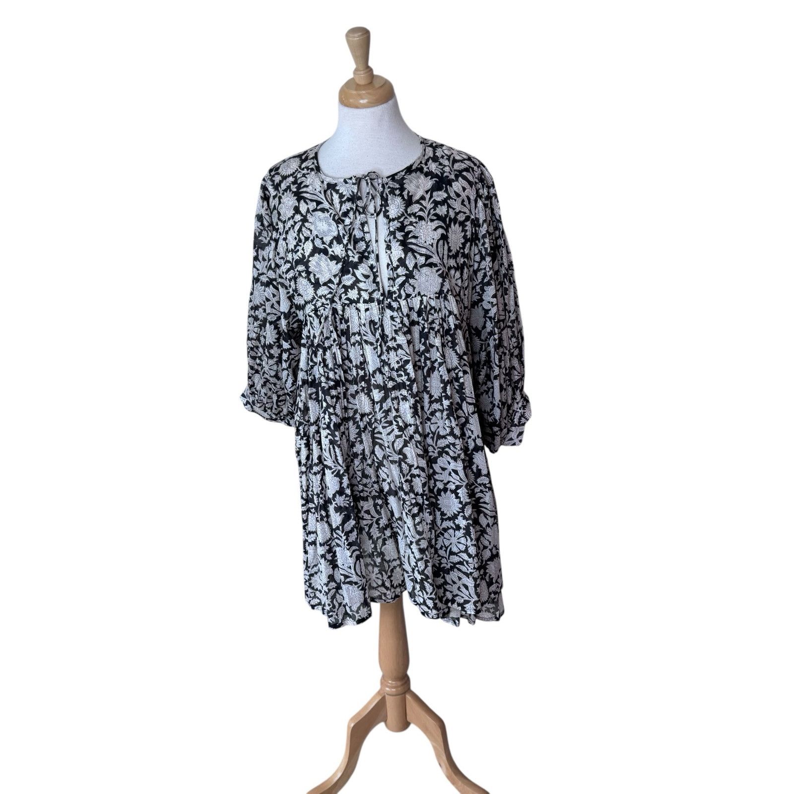 Other Daughters of India Kyra Pepper Black Brown Mini Dress XL Size XL / US 12-14 / IT 48-50 - 1 Thumbnail