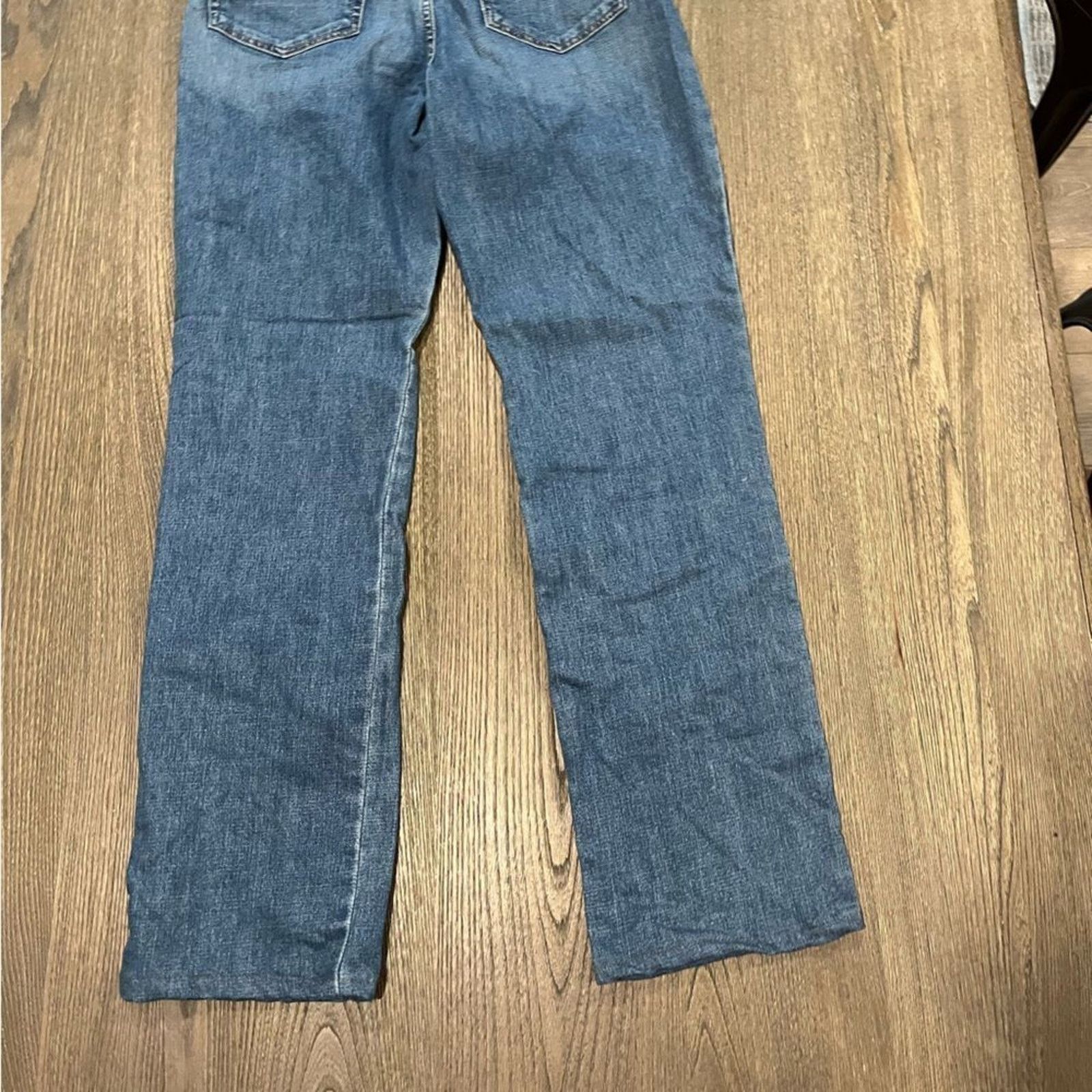 Lee Lee Girls Relaxed Fit Straight Leg Mid Rise Belted 10 Long Size 32" / US 10 / IT 46 - 10 Thumbnail