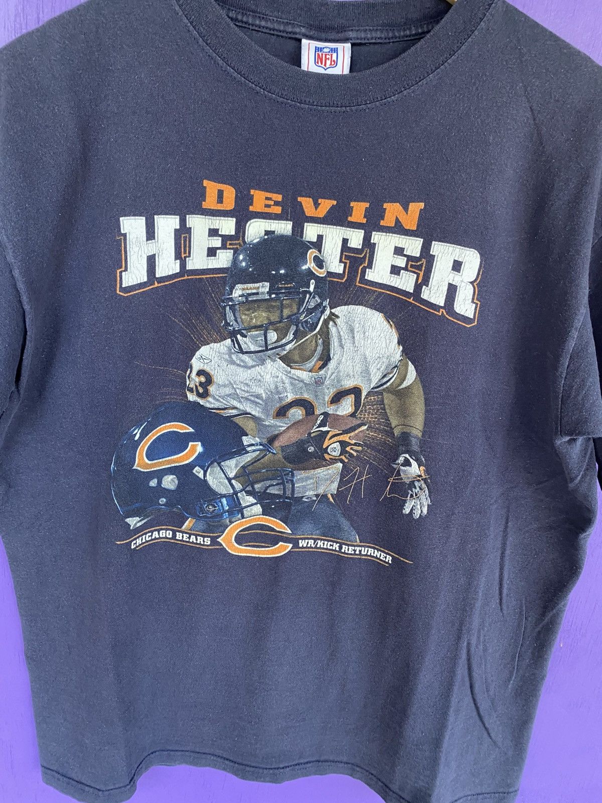 NFL Vintage 00s NFL Chicago bears Devin Hester t-shirt Size US L / EU 52-54 / 3 - 3 Thumbnail