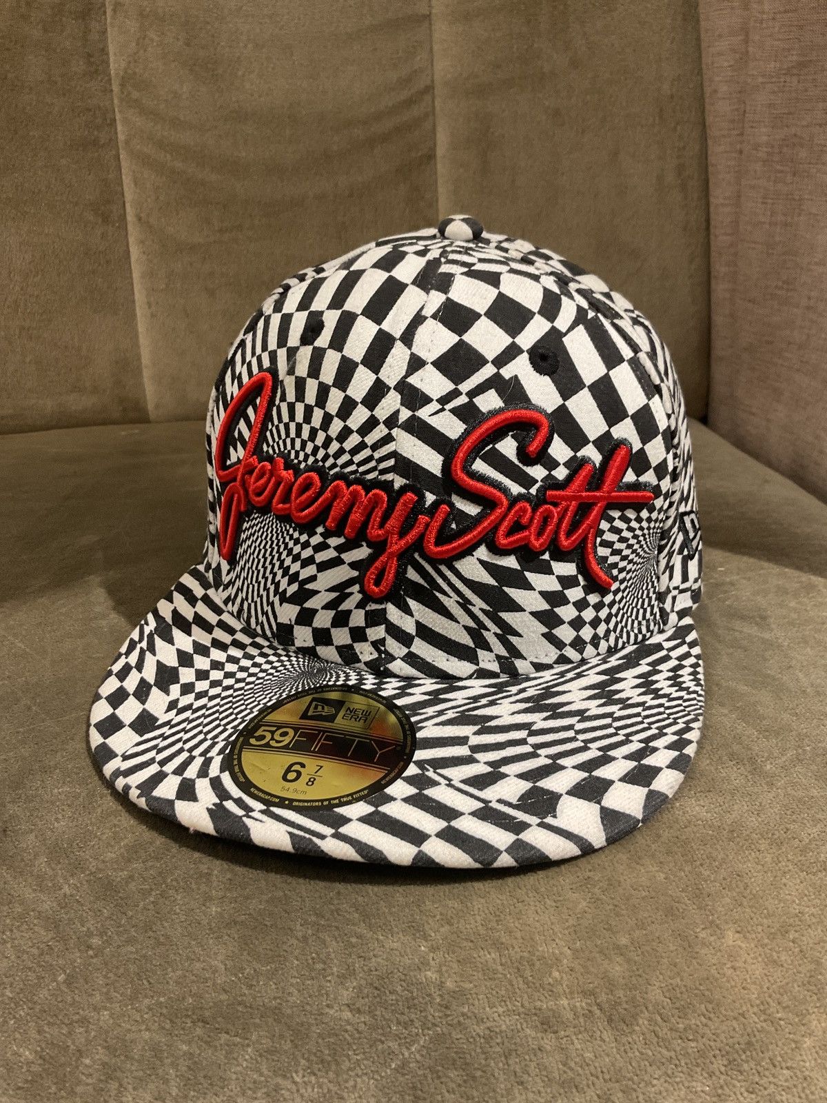 Jeremy Scott JEREMY SCOTT X NEW ERA CHECKERED WARPED 59FIFTY Size ONE SIZE - 1 Thumbnail