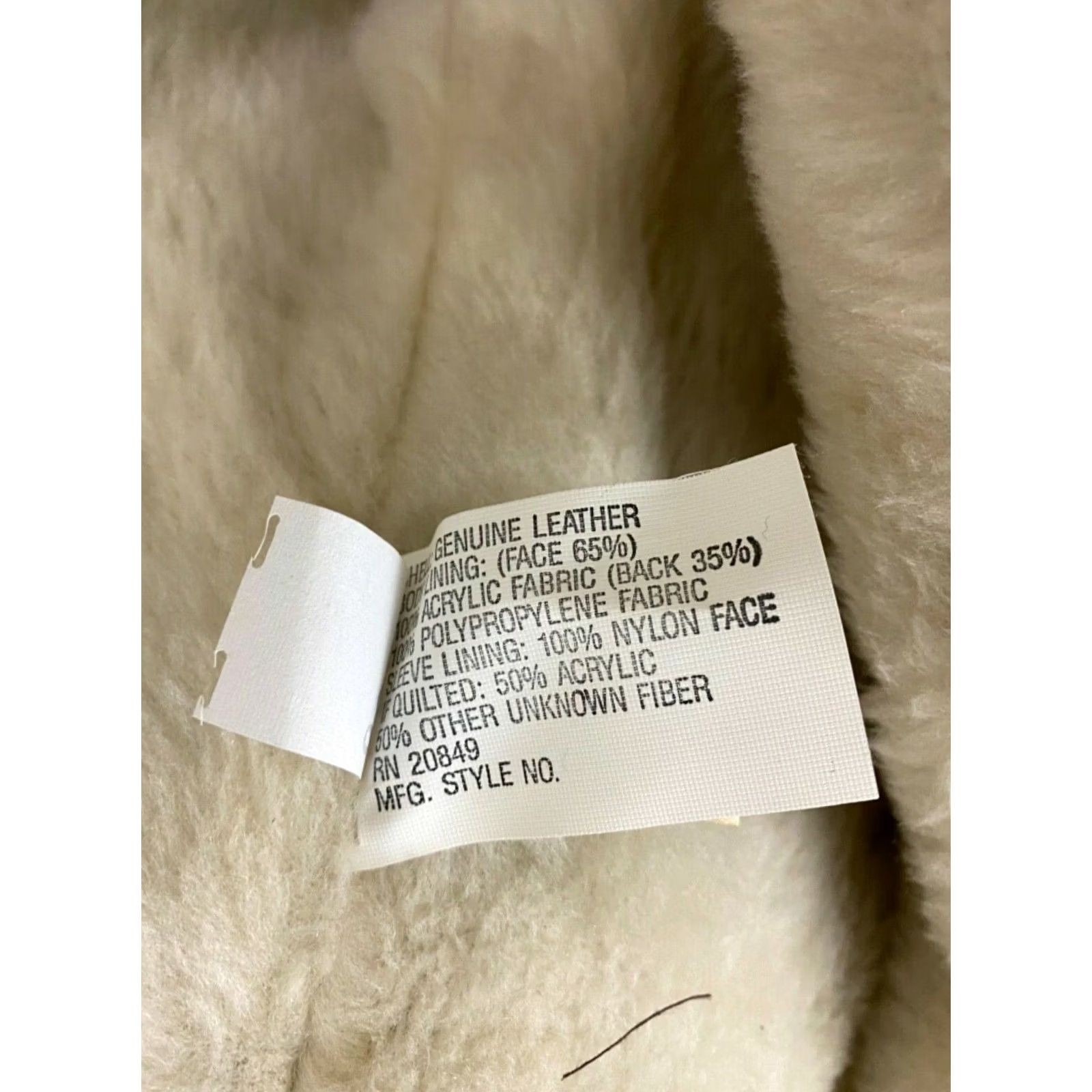 Vintage Excelled A2 G1 NTW VTG Faux Fur Flight Bomber Leather Jacket 46 Brown Mens Size US S / EU 44-46 / 1 - 6 Thumbnail