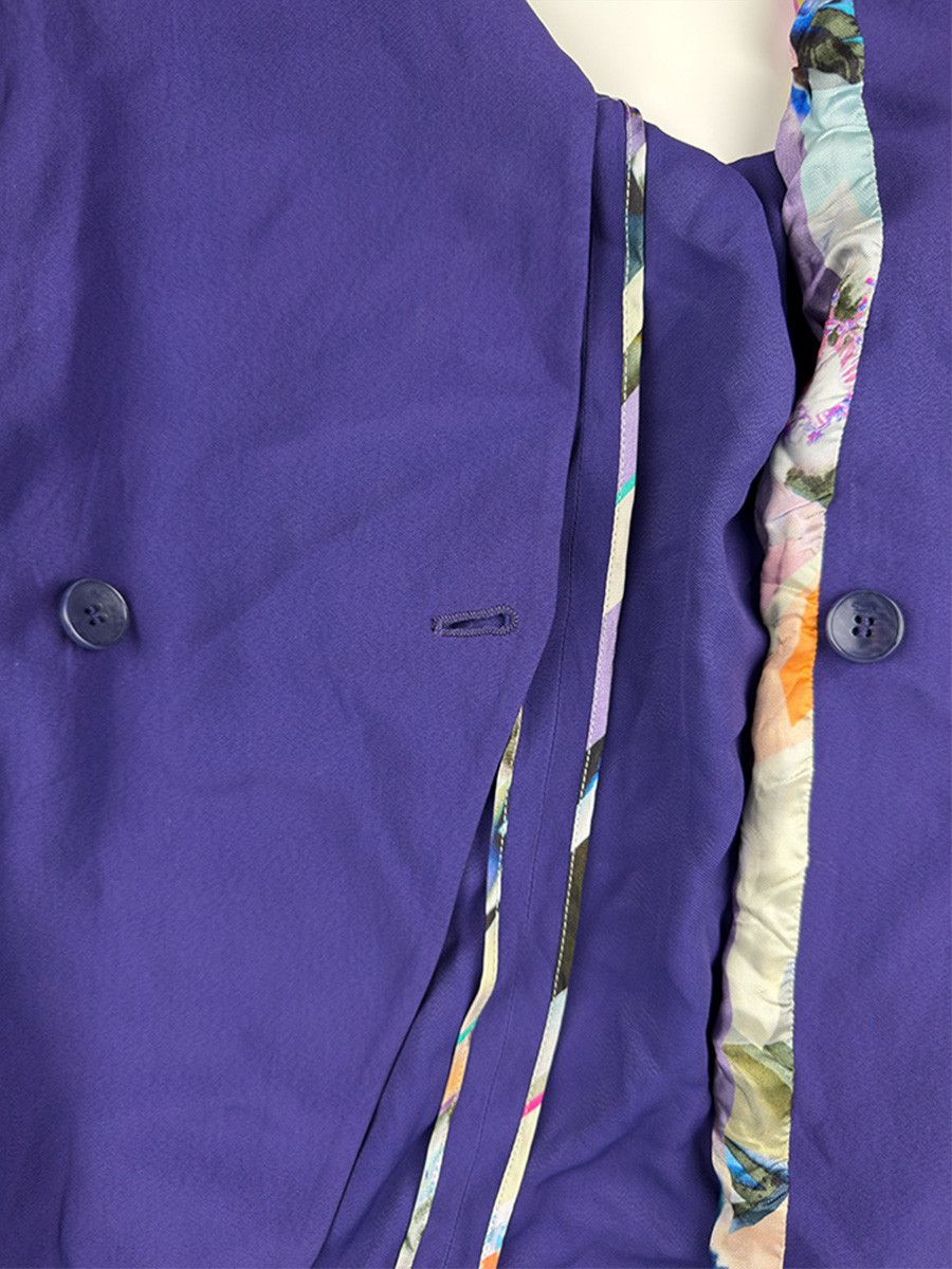 Etro Luxury Etro Milano Women's Blazer with Purple Silk Lining Size M / US 6-8 / IT 42-44 - 4 Thumbnail