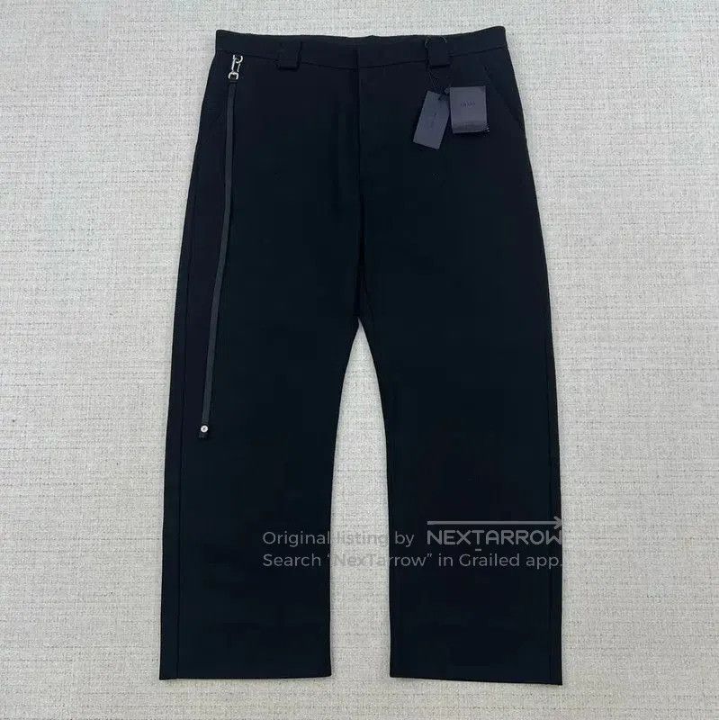 Prada Prada Black Cotton Logo Casual Pants for Men. Size US 42 / EU 58 - 1 Thumbnail