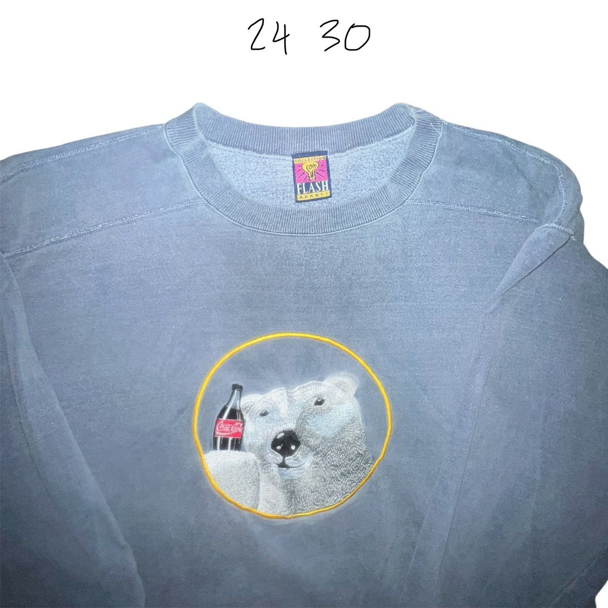 Coca Cola 90s Vintage Coca Cola Polar Bear Embroidered Sweatshirt Size US L / EU 52-54 / 3 - 2 Thumbnail