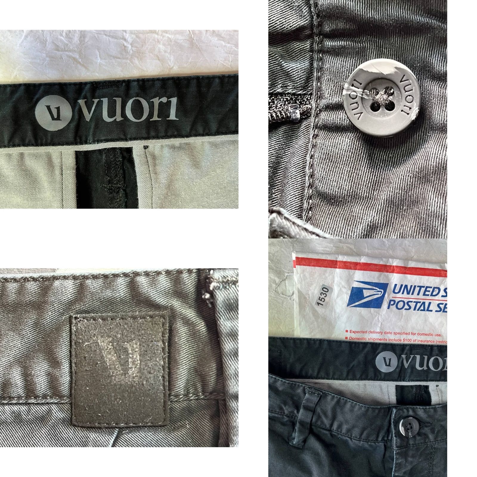 Vuori Vuori Pants Men Chino Straight 30 Black Slim Inseam 29 Comfort Pockets Logo Zip Work Casual Size US 30 / EU 46 - 8 Thumbnail