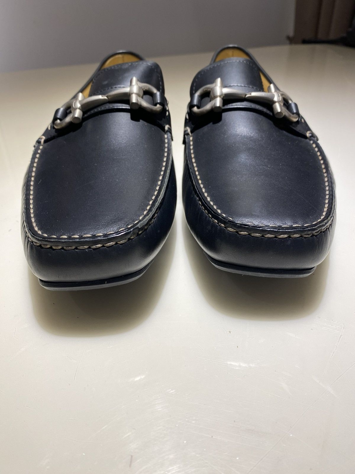 Salvatore Ferragamo Salvatore Ferragamo Parigi Leather Loafers 9.5 Size US 9.5 / EU 42-43 - 4 Thumbnail