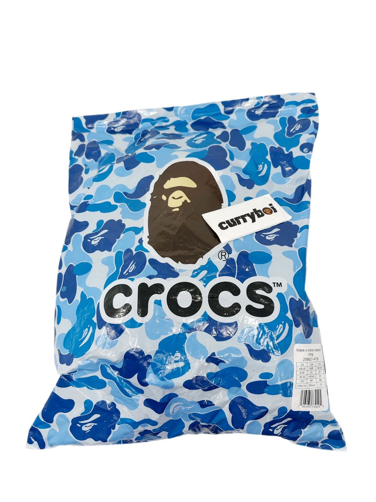 Bape × Crocs Crocs Classic Clog A Bathing Ape ABC Camo Blue Size US 6 / EU 39 - 9 Thumbnail