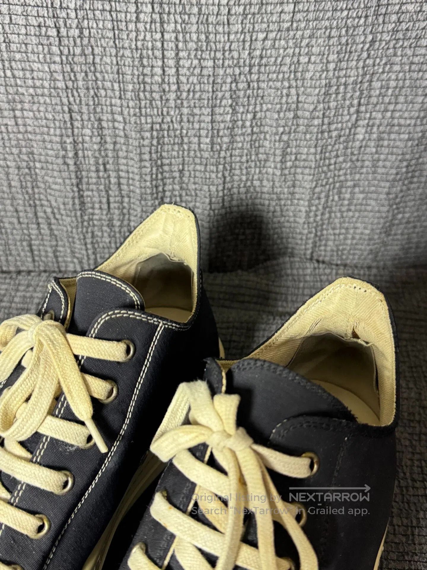 Rick Owens Rick Owens Low-Top Black and White Sneakers. Size US 10 / EU 43 - 8 Thumbnail