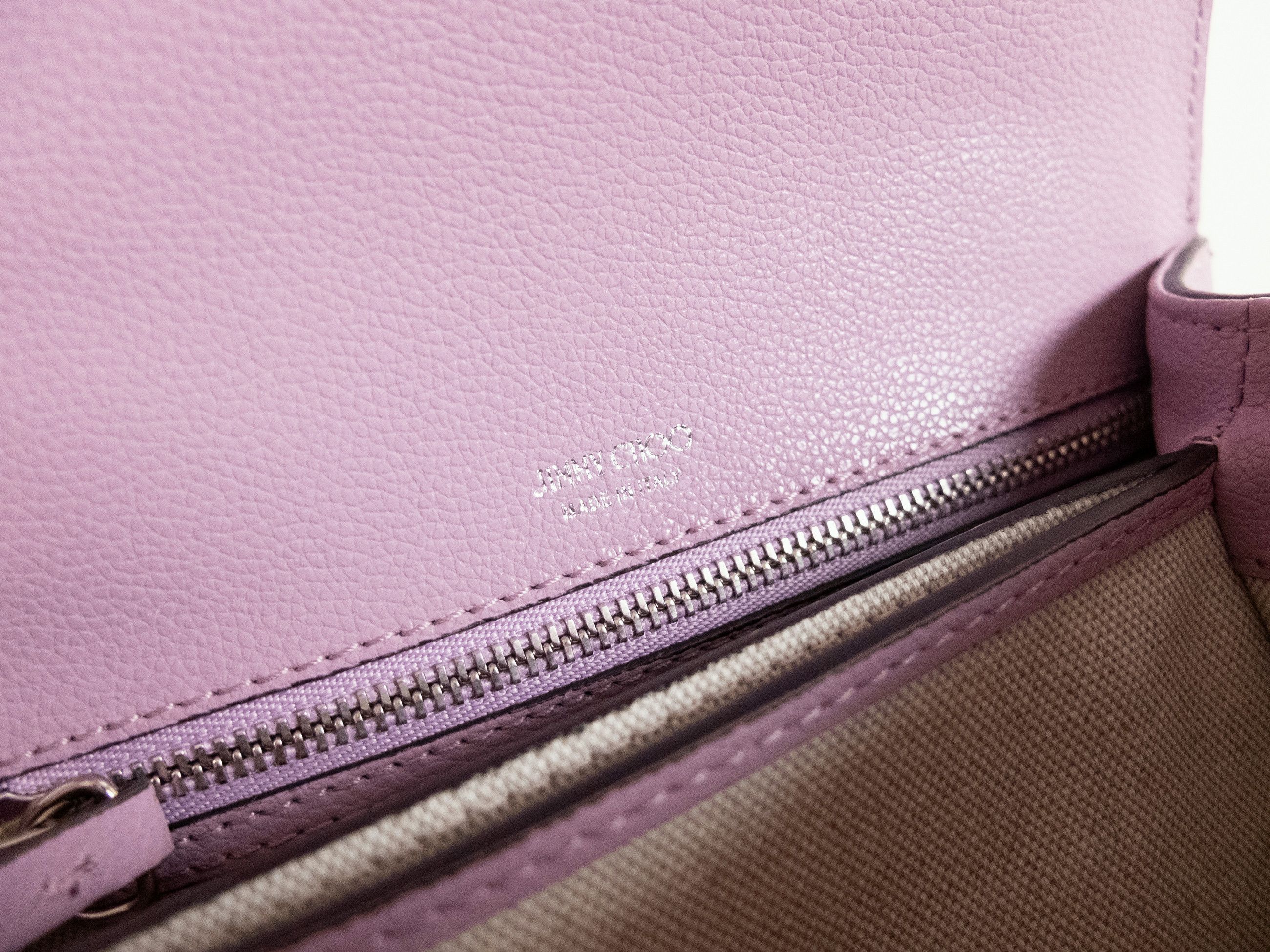 Jimmy Choo JIMMY CHOO Cheri mauve purple small top handle bag Size ONE SIZE - 9 Thumbnail