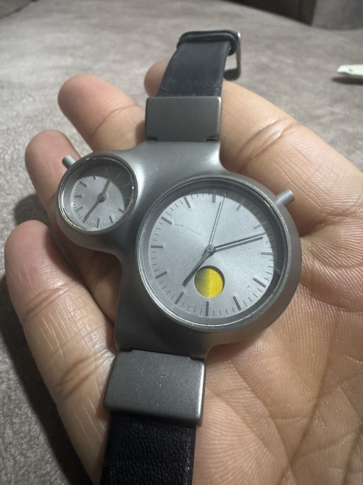 Issey Miyake RARE! “Chaos” Citizen 90’s Titanium Double Faced Watch Size ONE SIZE - 7 Thumbnail