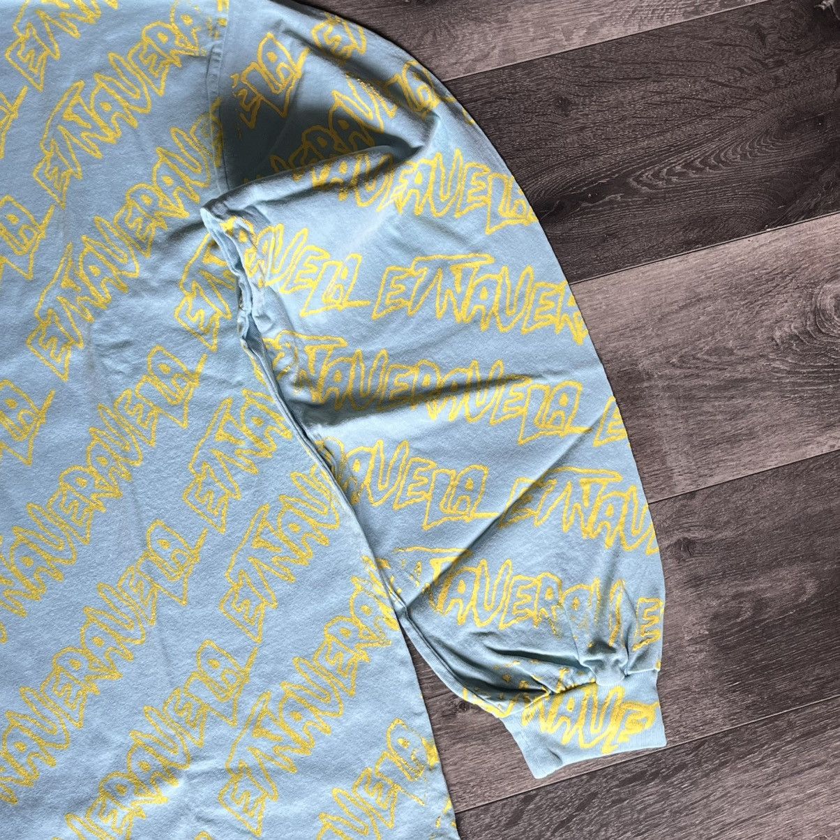 Drain Gang × Sad Boys Fakemink Etna Vera Vela All Over Print Long Sleeve Blue Tee Size US L / EU 52-54 / 3 - 3 Thumbnail