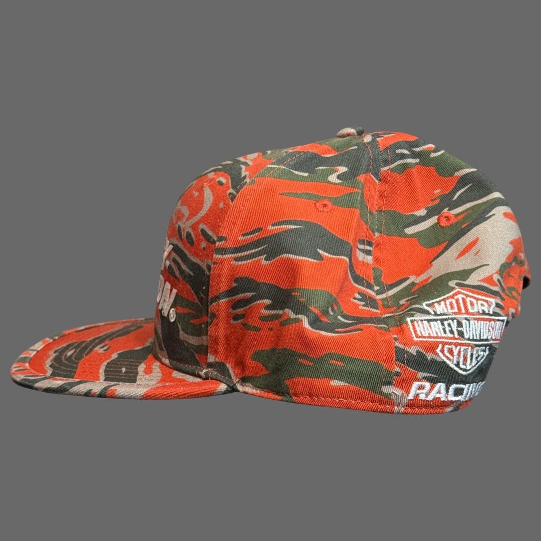 Harley Davidson Harley Davidson Faster Adjustable Snapback Cap Orange OS NWT Size ONE SIZE - 4 Thumbnail