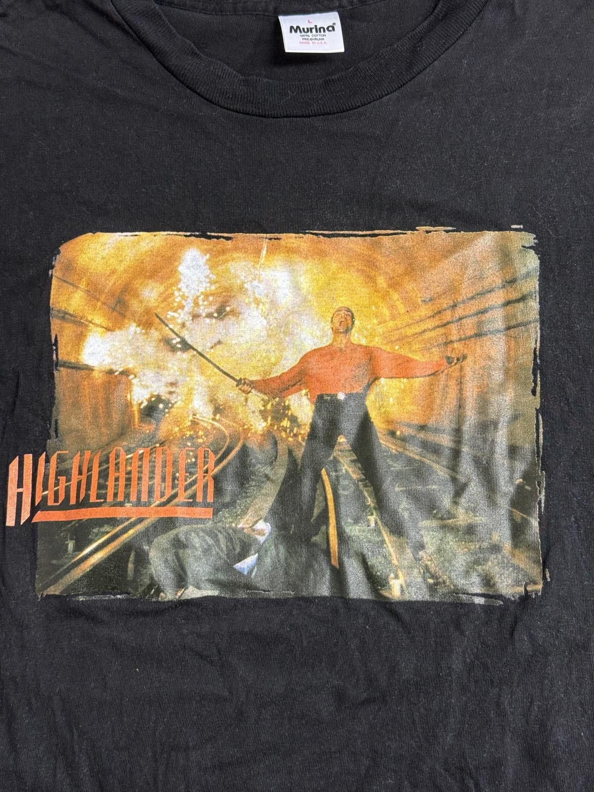 Marina Rinaldi Vintage 90s HIghlander Tv Show T-shirt Explosion Cut Scene L Size US L / EU 52-54 / 3 - 3 Thumbnail