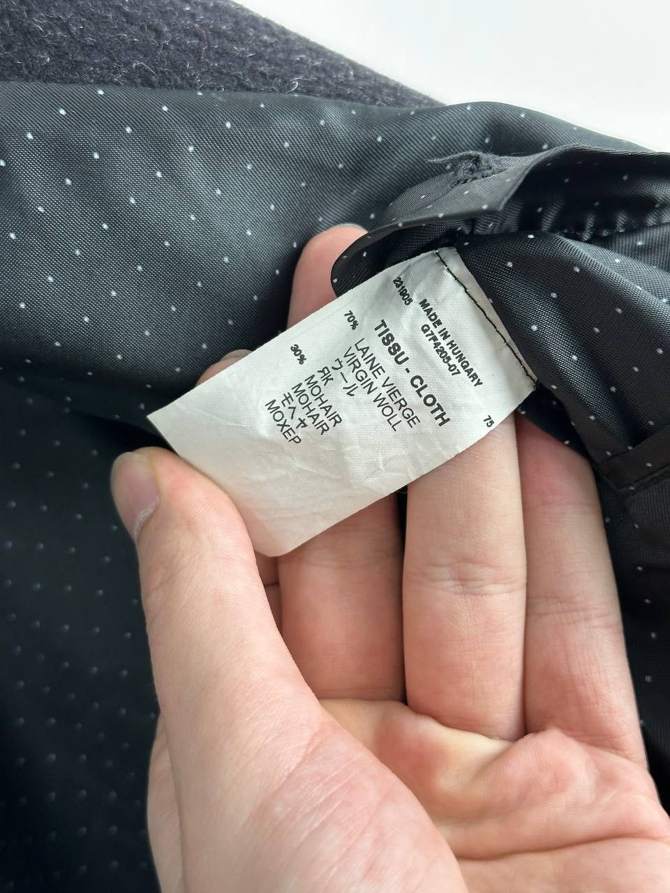Givenchy GIVENCHY Mohair Double Breasted WOOL LONG Black COAT Size L Size US L / EU 52-54 / 3 - 11 Thumbnail
