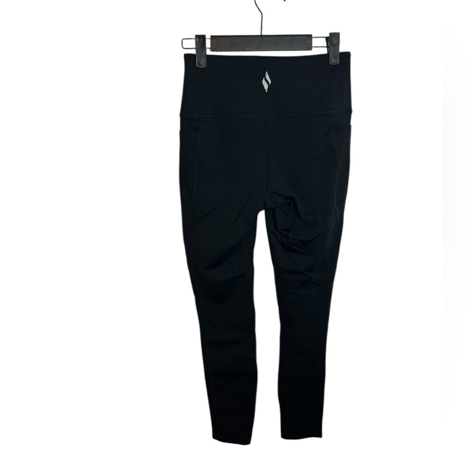 SKECHERS Skechers Black High-Waisted 7/8 Pocket Leggings Size 27" / US 4 / IT 40 - 2 Thumbnail
