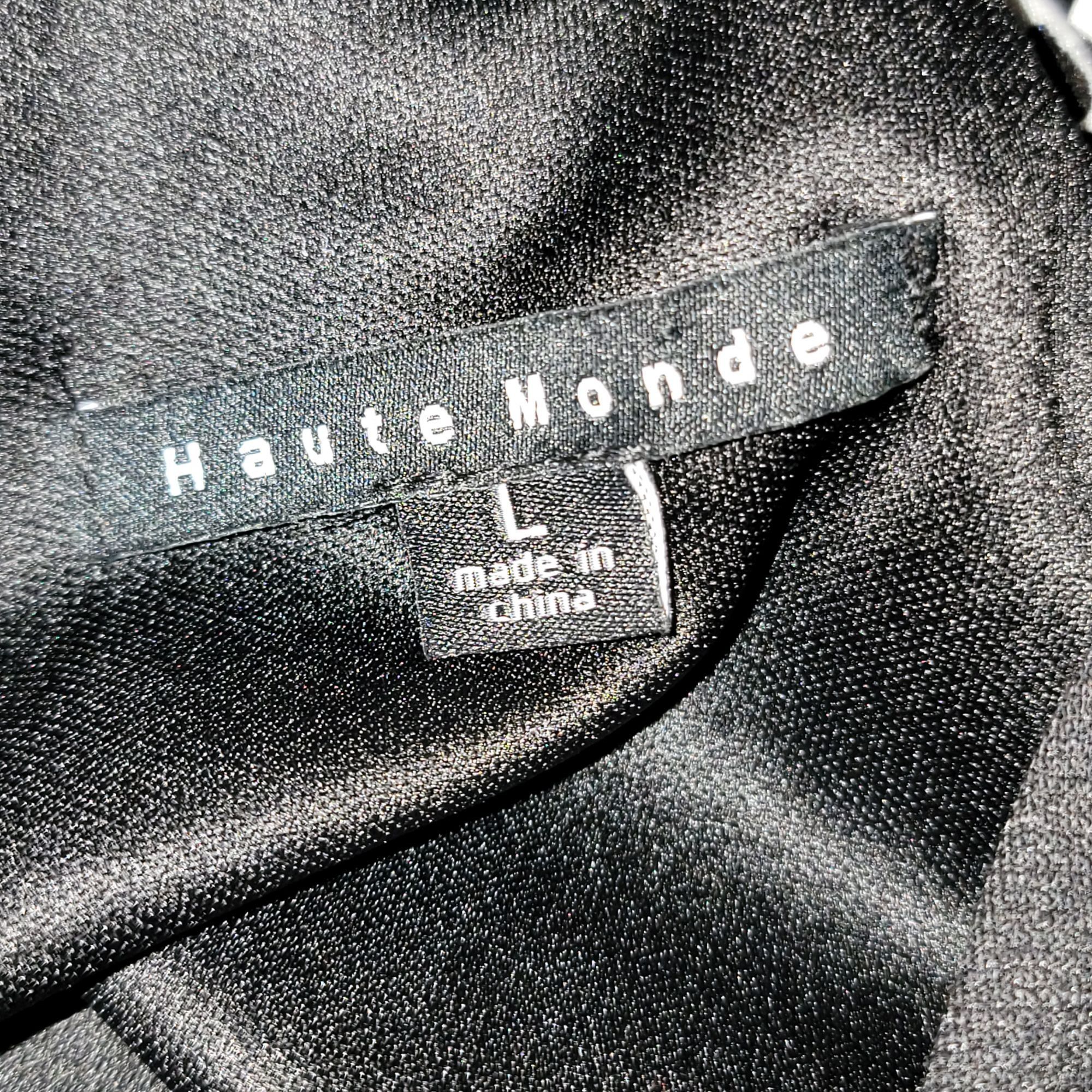 Other Haute Monde Black & White Sleeveless Dress L Size L / US 10 / IT 46 - 3 Thumbnail