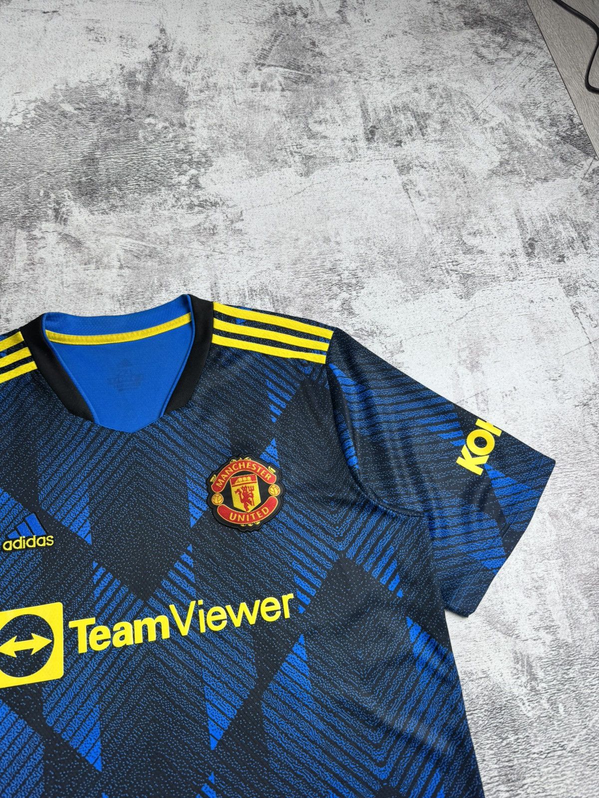 Adidas Manchester United Cristiano Ronaldo 2021/2022 Third Jersey Blockcore T Shirt Tee Size US XXL / EU 58 / 5 - 9 Thumbnail