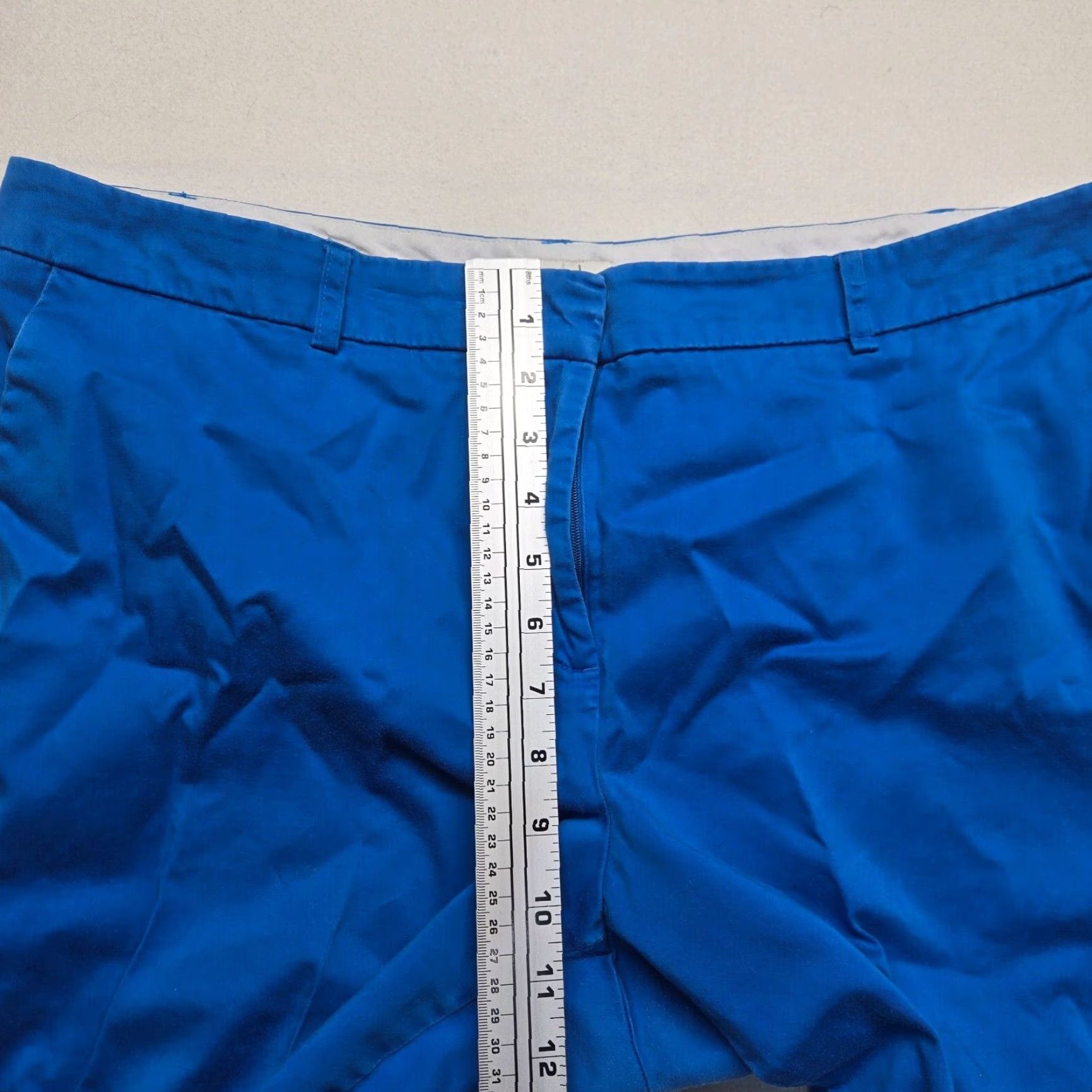 Vintage VINTAGE Kim Rogers Pants Women Solid Blue Cropped Straight 26.75in Inseam Size 16, High Rise, Regular Length, Casual Clothing Size 38" / US 16 / IT 52 - 4 Thumbnail