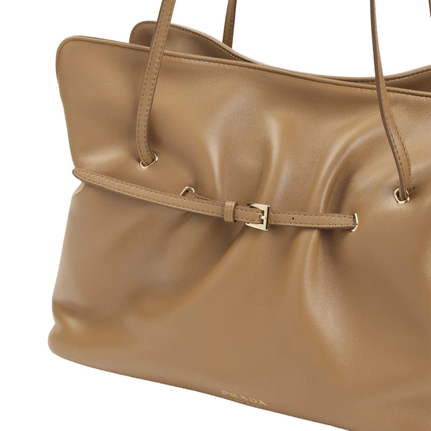 Prada PRADA Dada Medium Caramel Leather Shoulder Bag New & Authent Size ONE SIZE - 3 Thumbnail