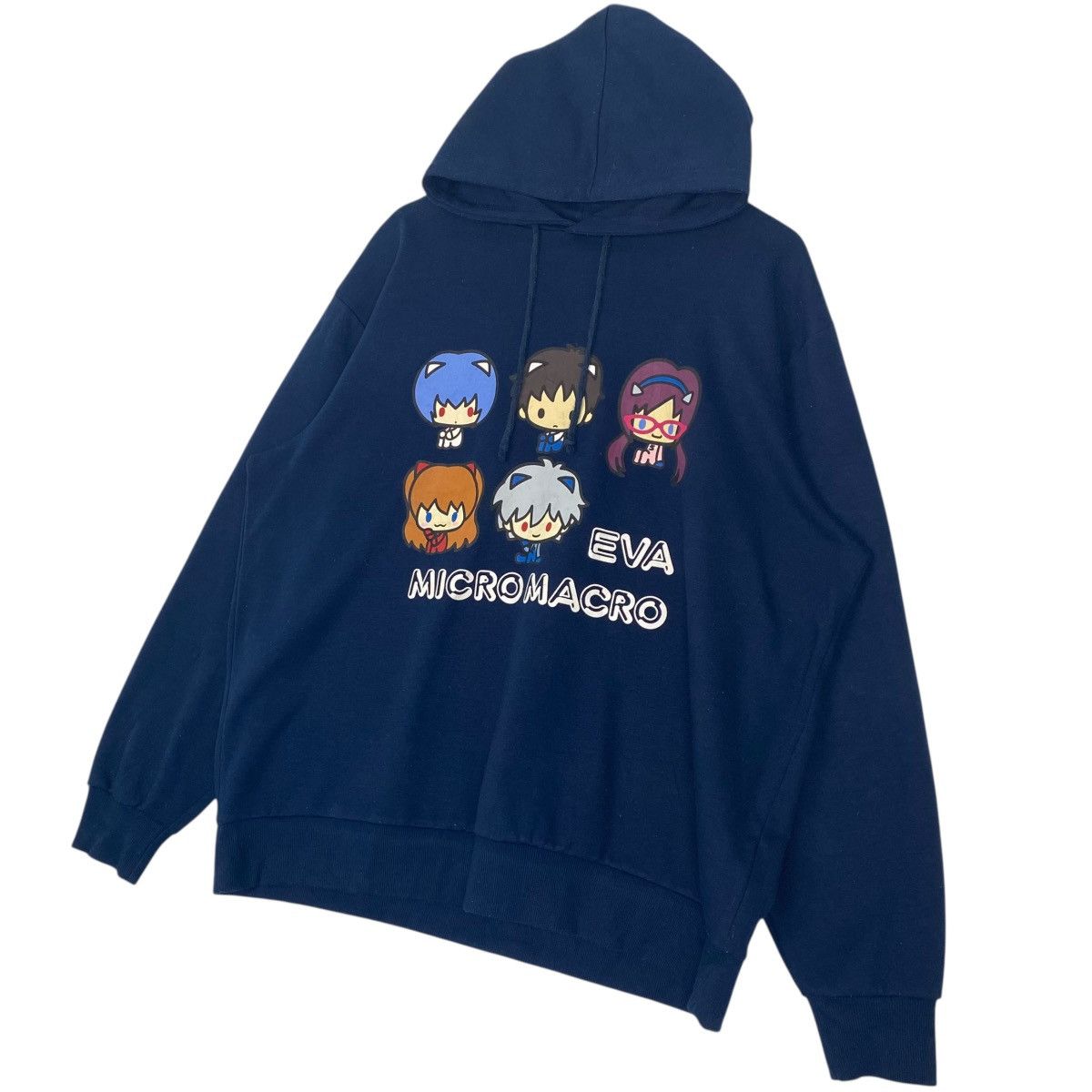 Other Vintage Eva Cartoon Big Logo Printed Hoodie NavyBlue Size L Size US L / EU 52-54 / 3 - 2 Thumbnail